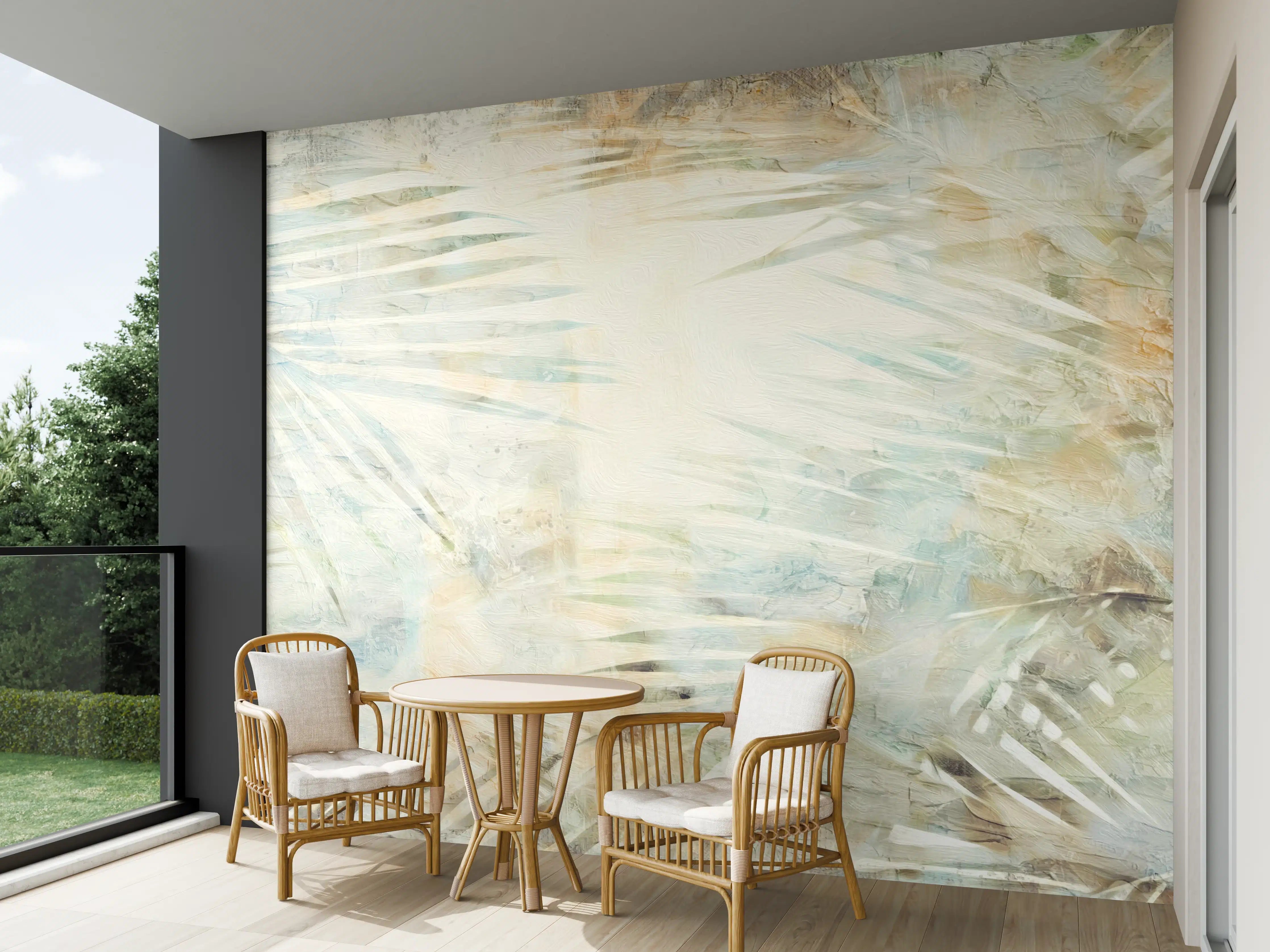 Wandverkleidung außen - Florale Wand - Moderne Kunst