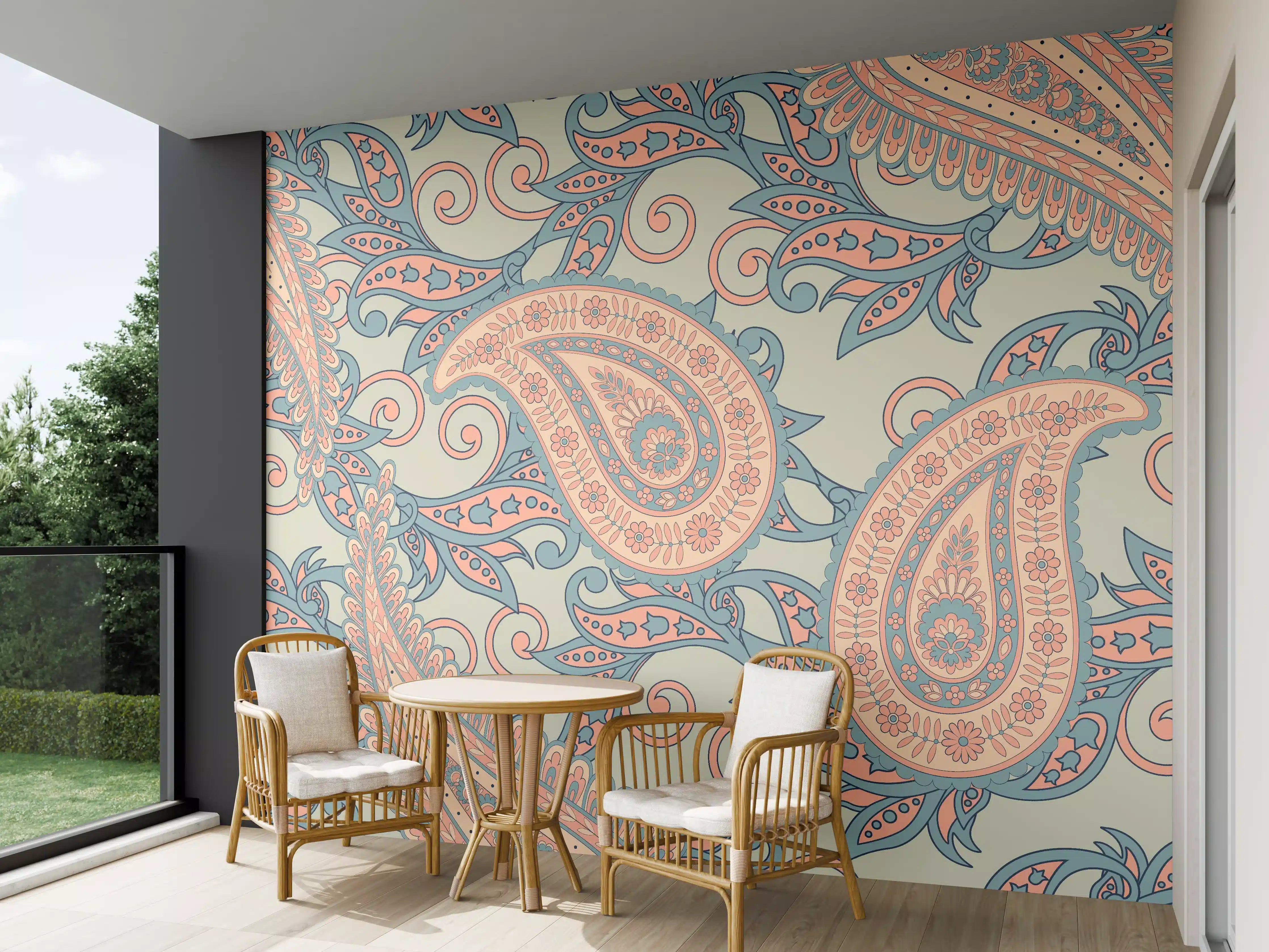 Wandverkleidung außen - Florales Design - orientalisches Muster