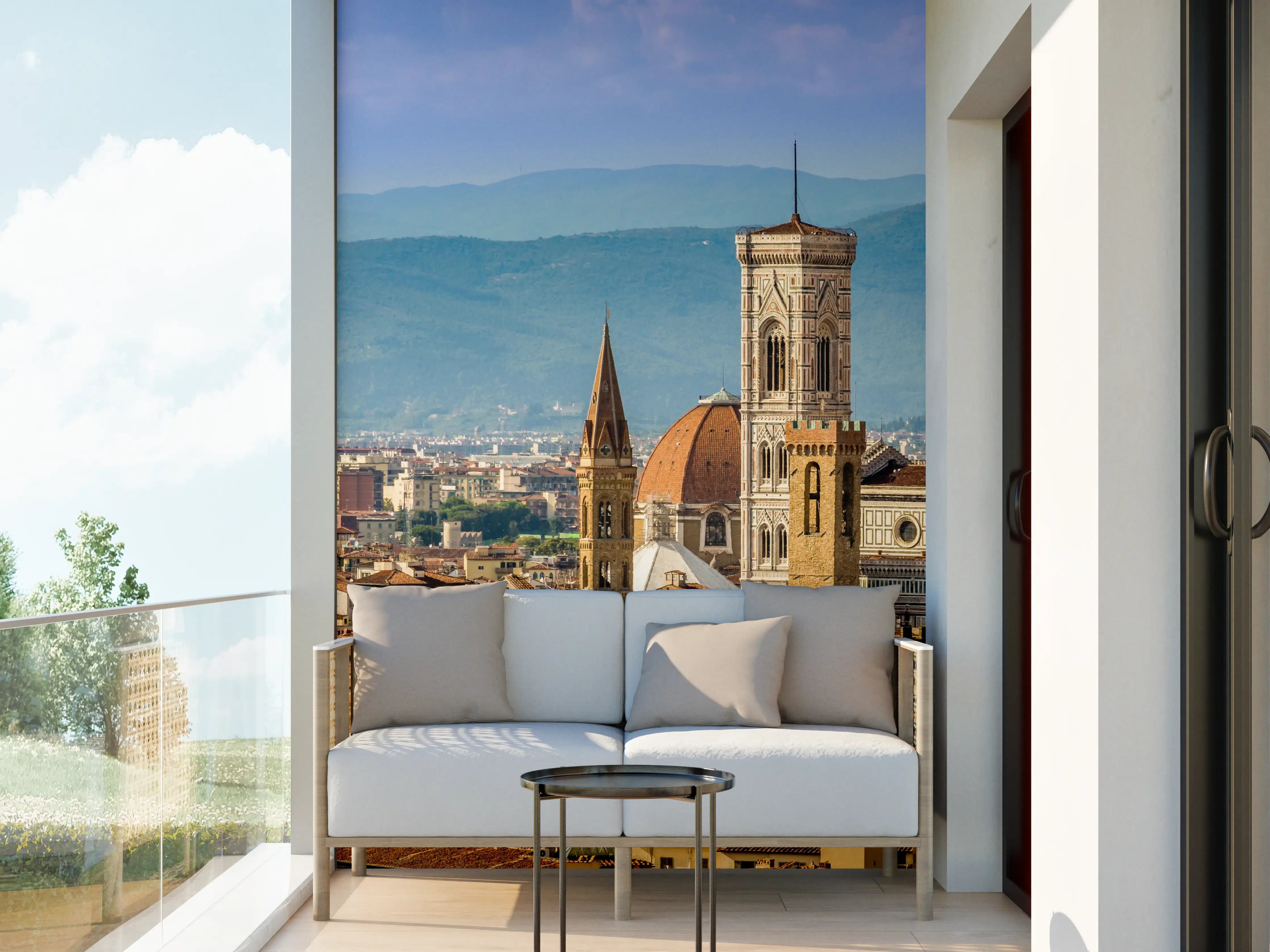 Wandverkleidung außen - Florenz Panorama mit Dom Siena und Uffizien
