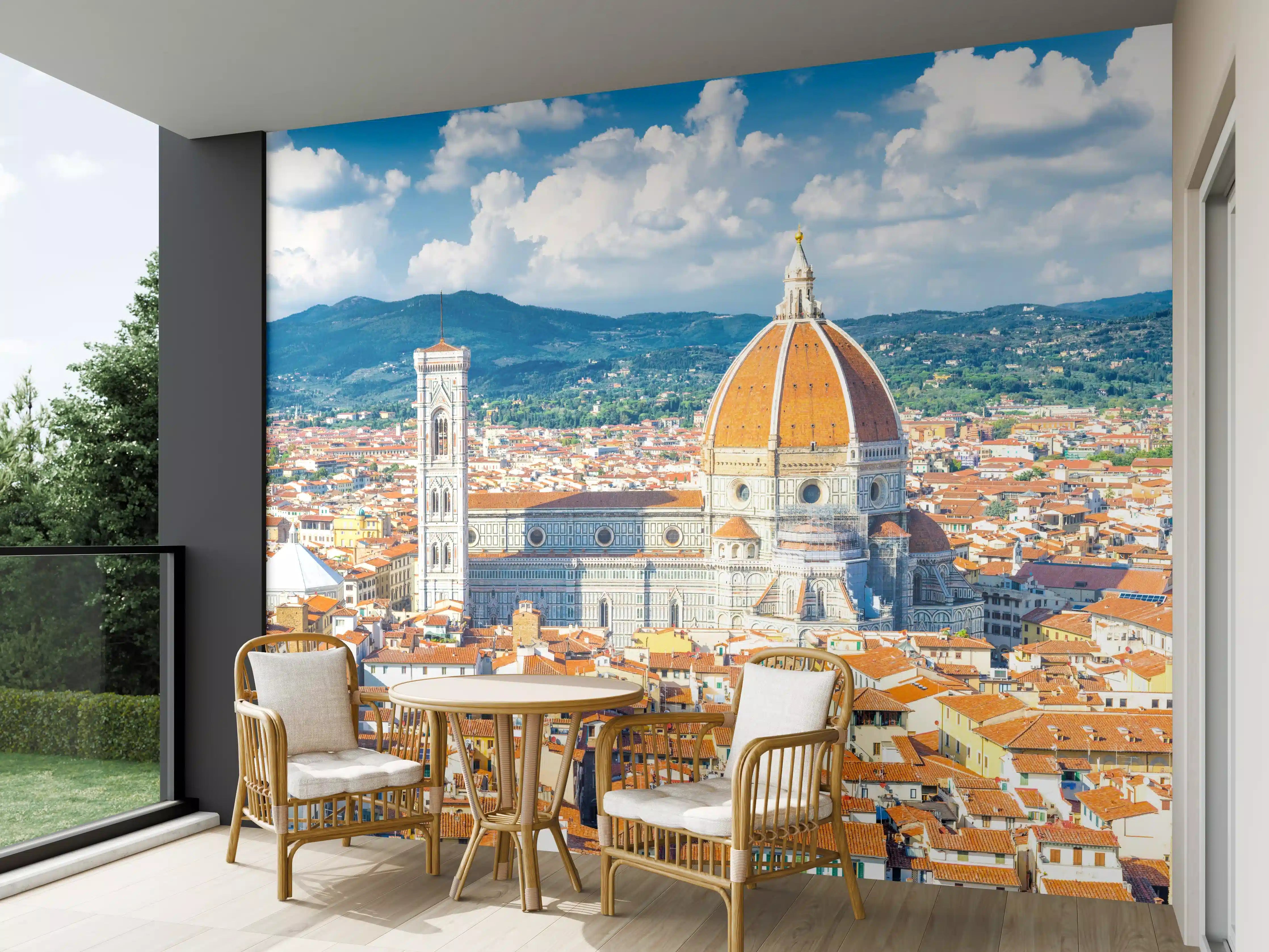 Wandverkleidung außen - Florenz Skyline mit Dom