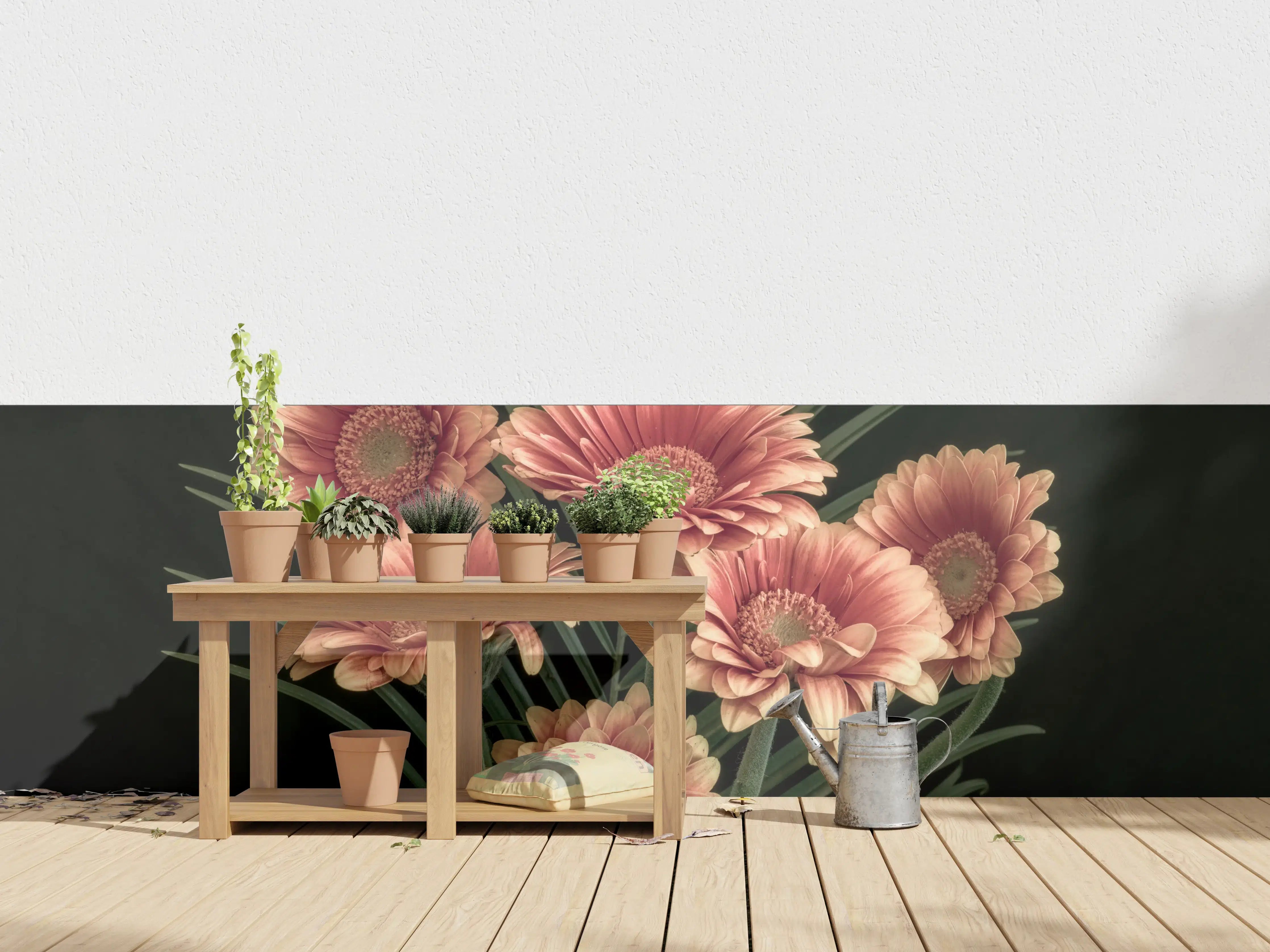 Wandverkleidung außen - Frischer Blumenstrauß Stillleben