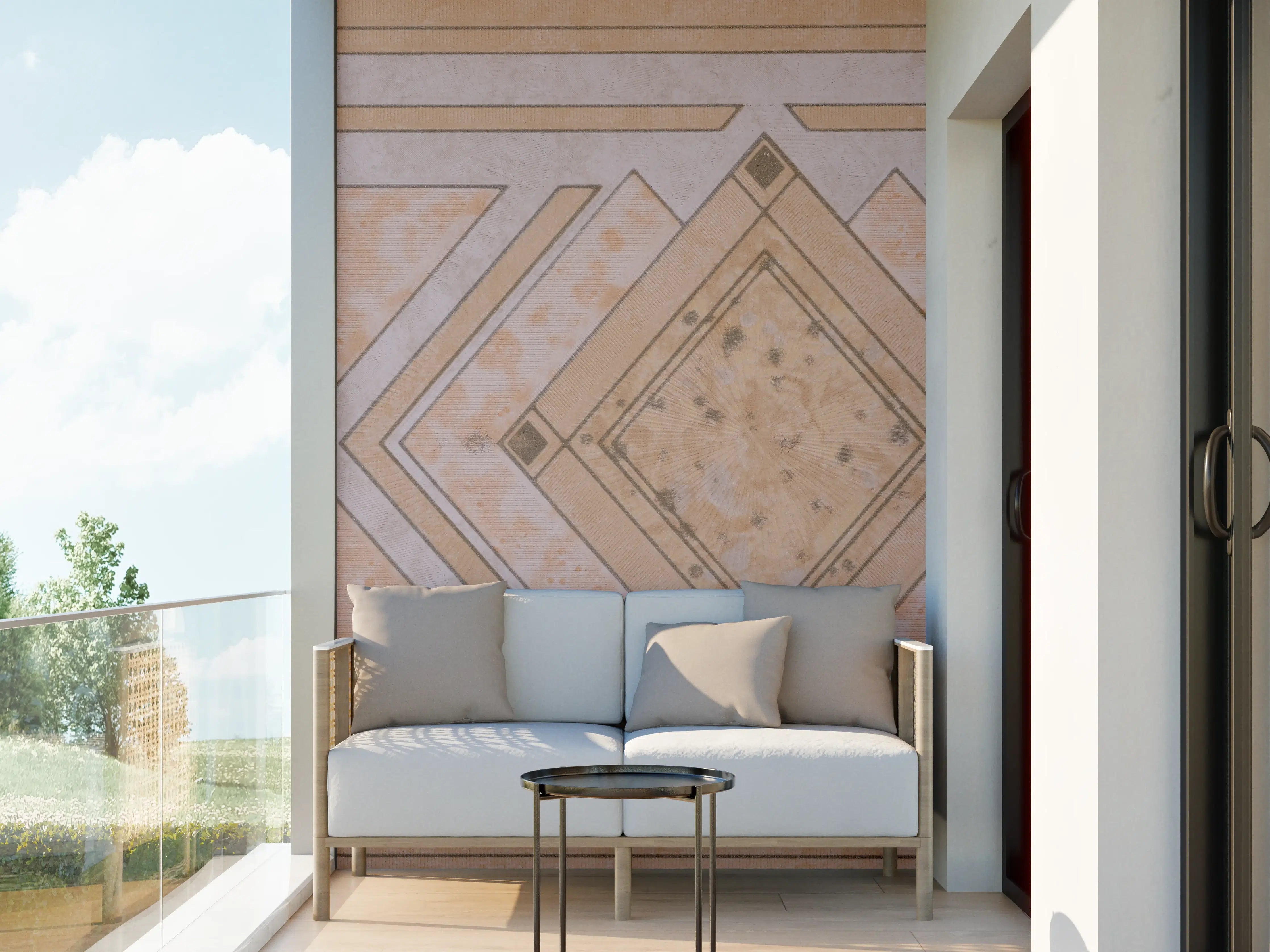 Wandverkleidung außen - Geometrisches Kunstmuster - Modern