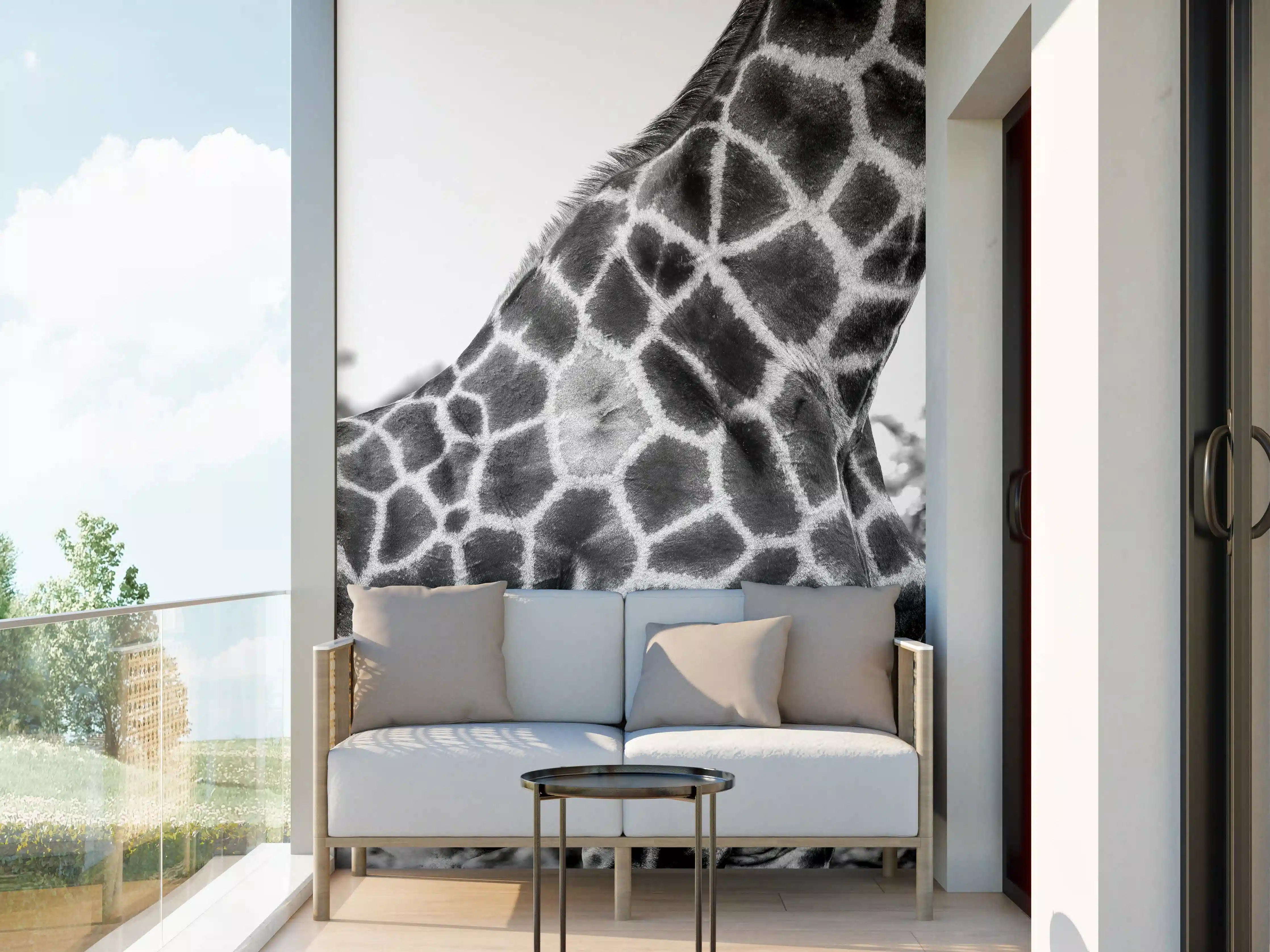 Wandverkleidung außen - Giraffen Oberkörper