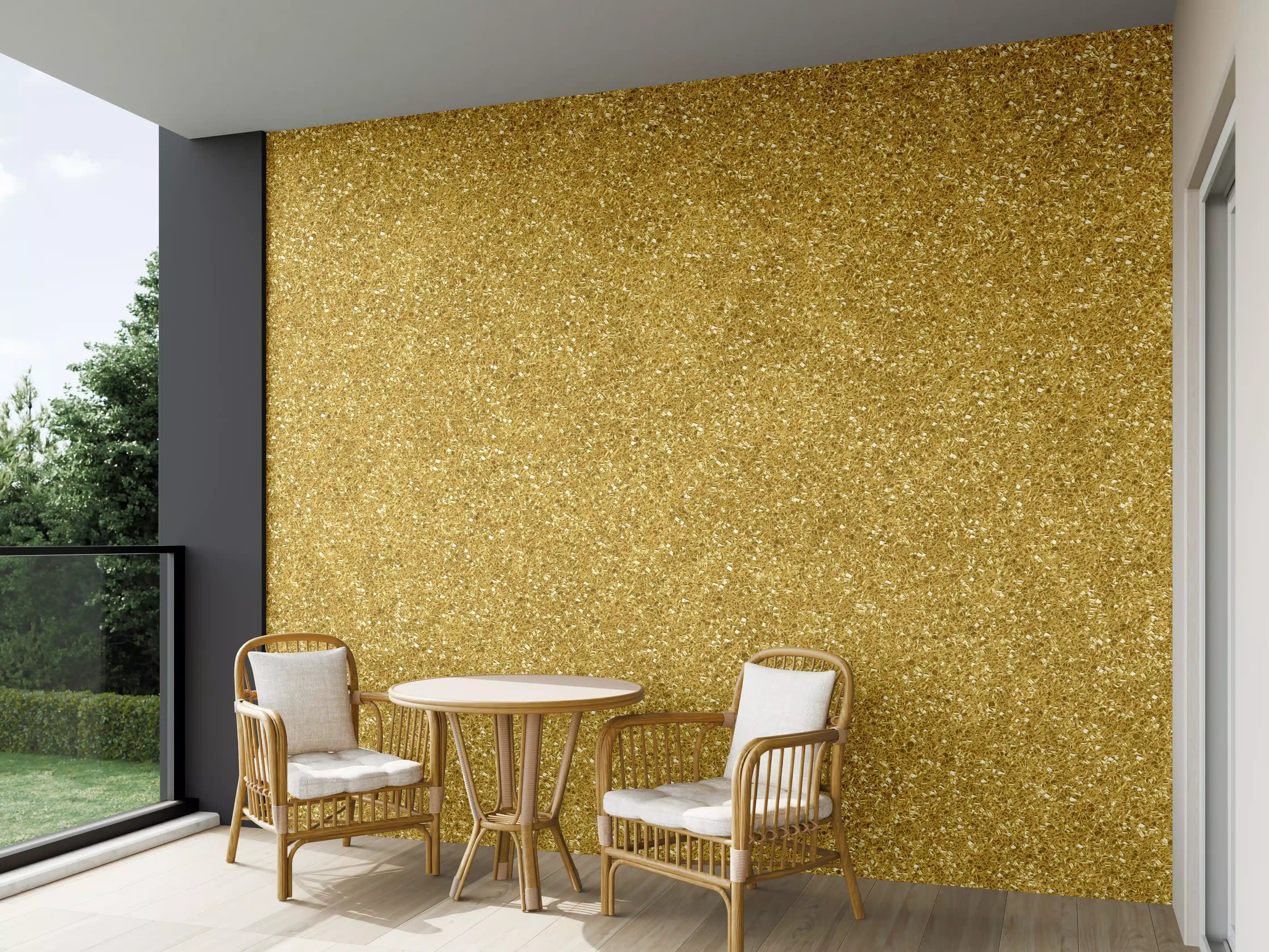 Wandverkleidung außen - Gold Glitter Textur