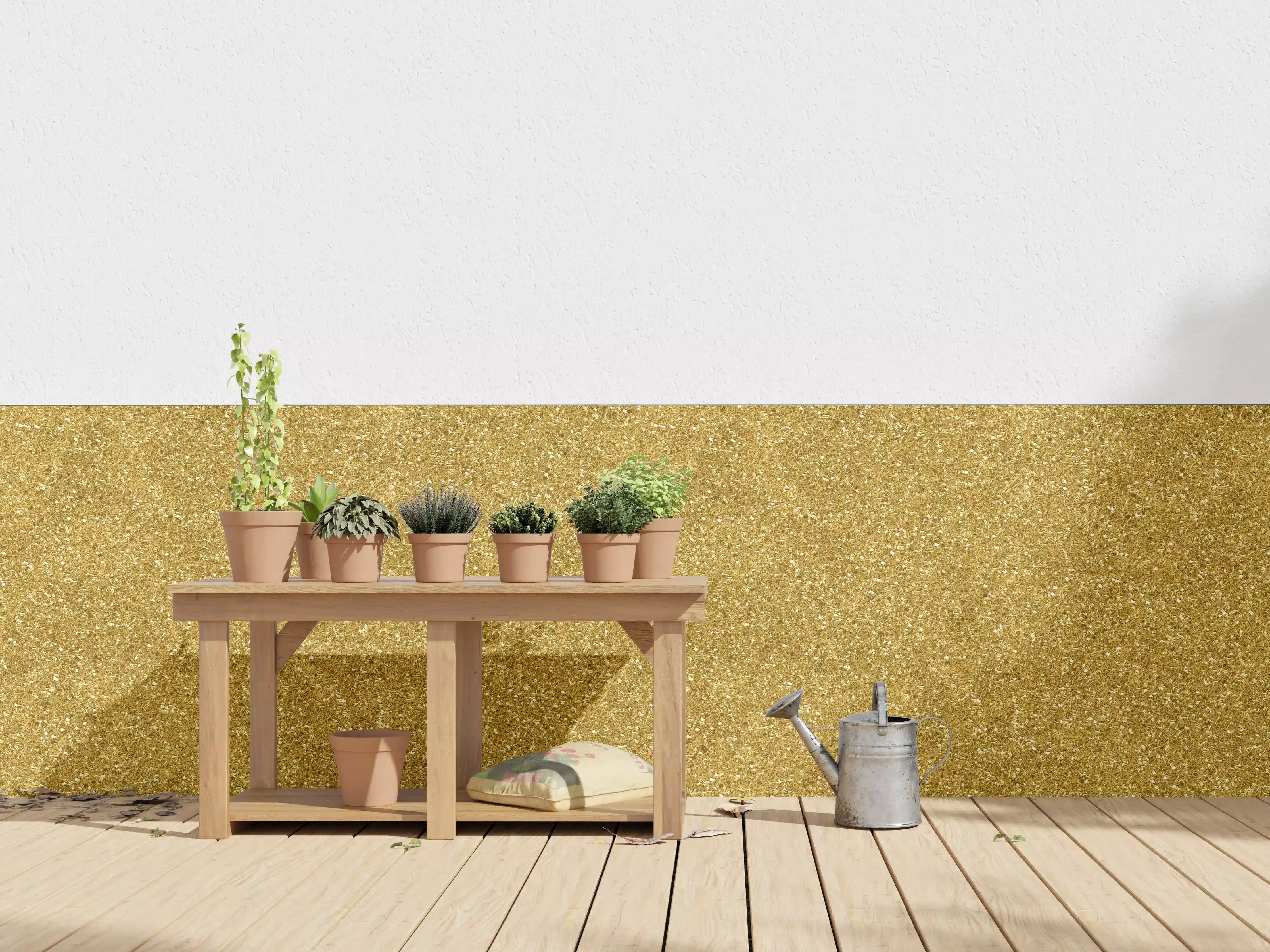 Wandverkleidung außen - Gold Glitter Textur