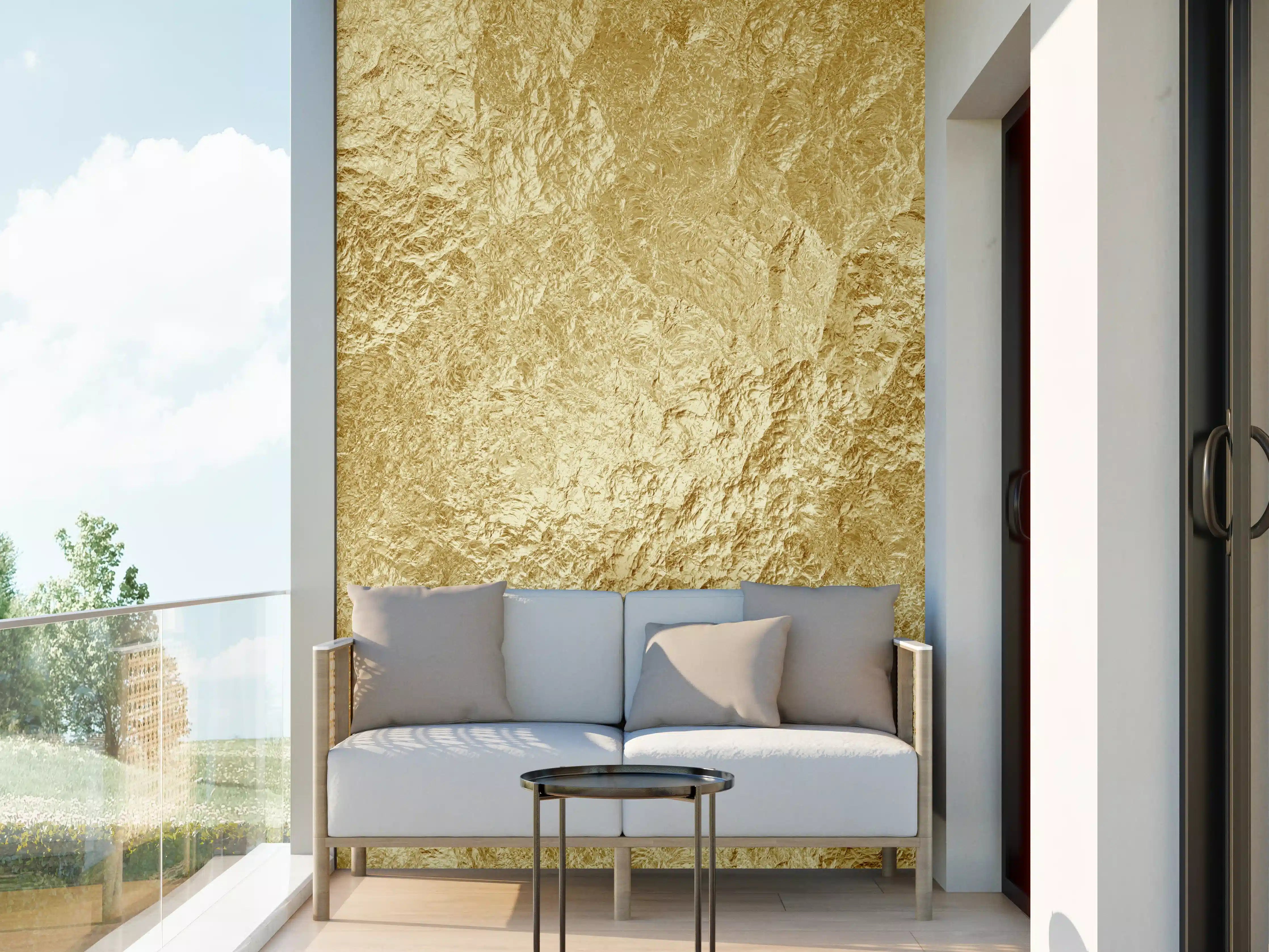 Wandverkleidung außen - Goldene Luxus Textur