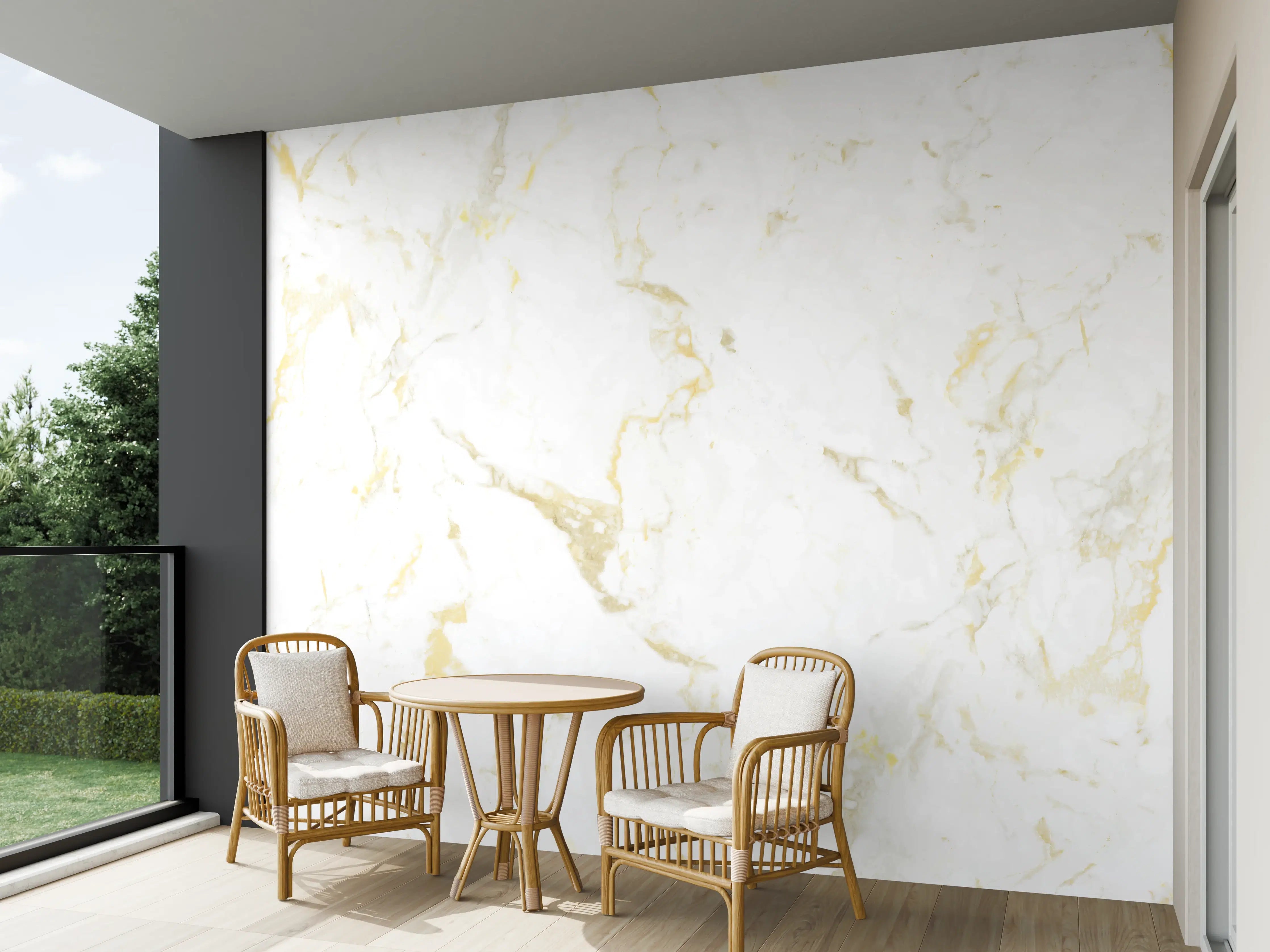 Wandverkleidung außen - Goldmarmor Textur 