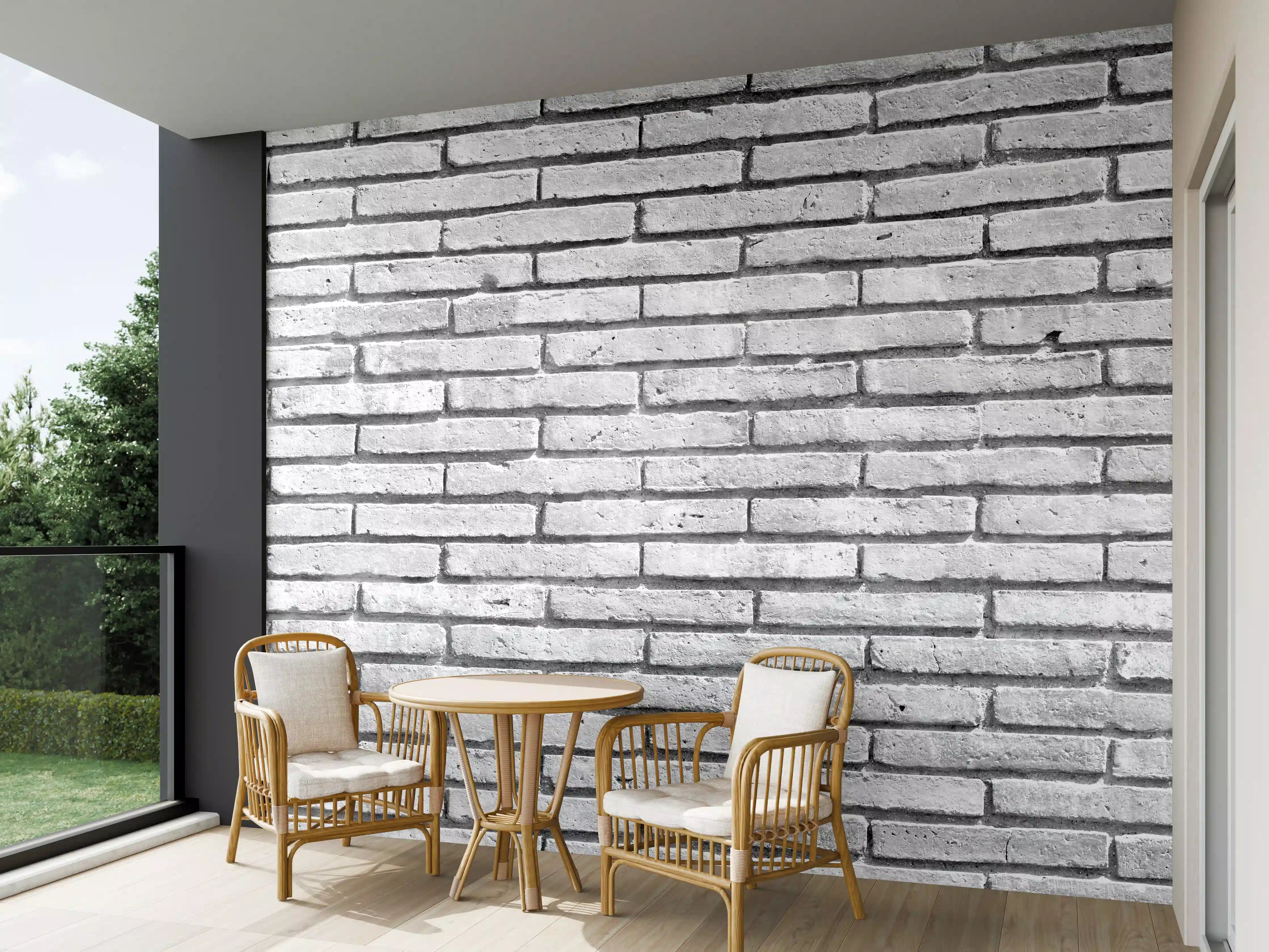 Wandverkleidung außen - Gräuliche Grunge Steinmauer