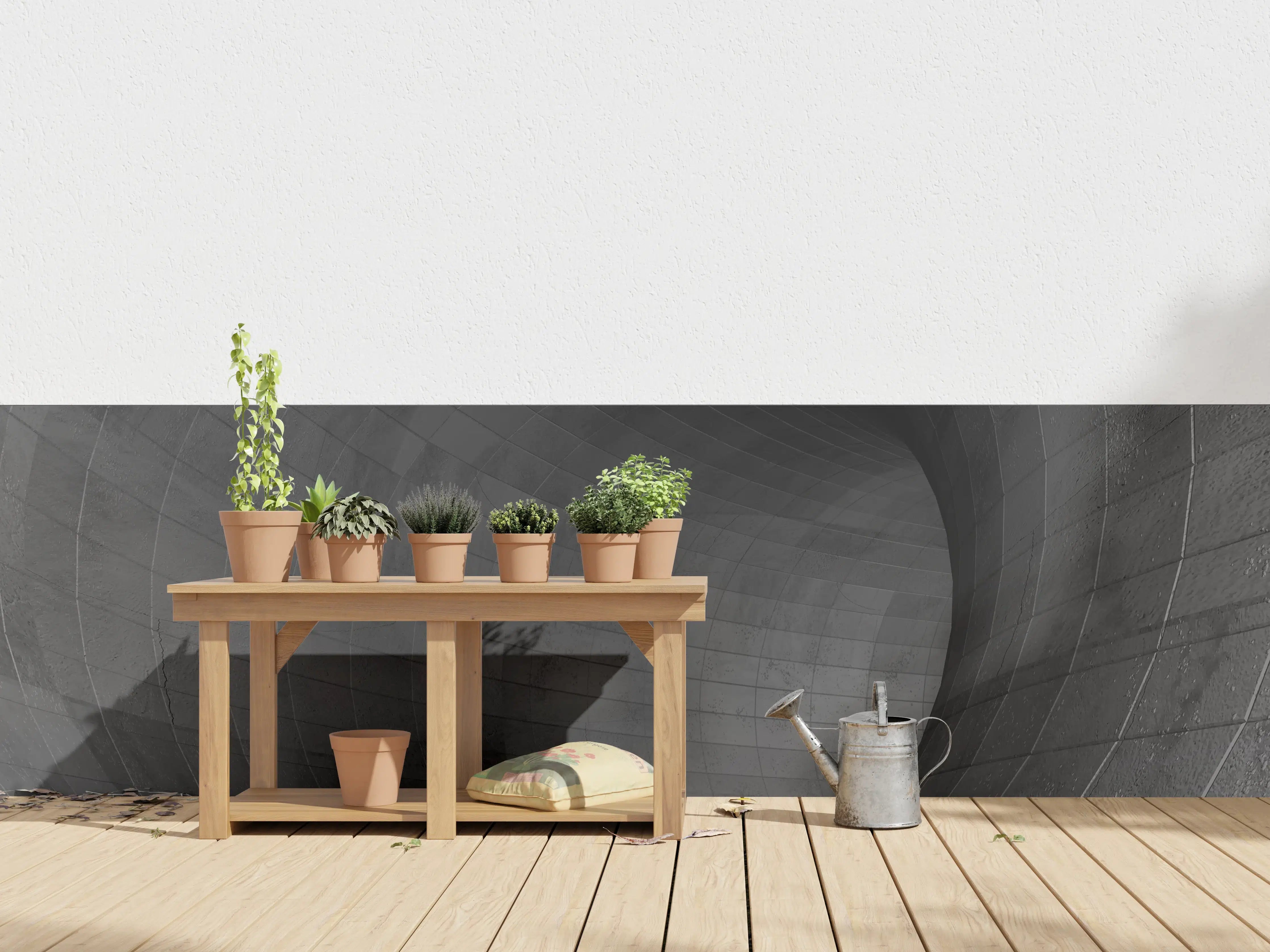 Wandverkleidung außen - Gräulicher Beton - Tunnel