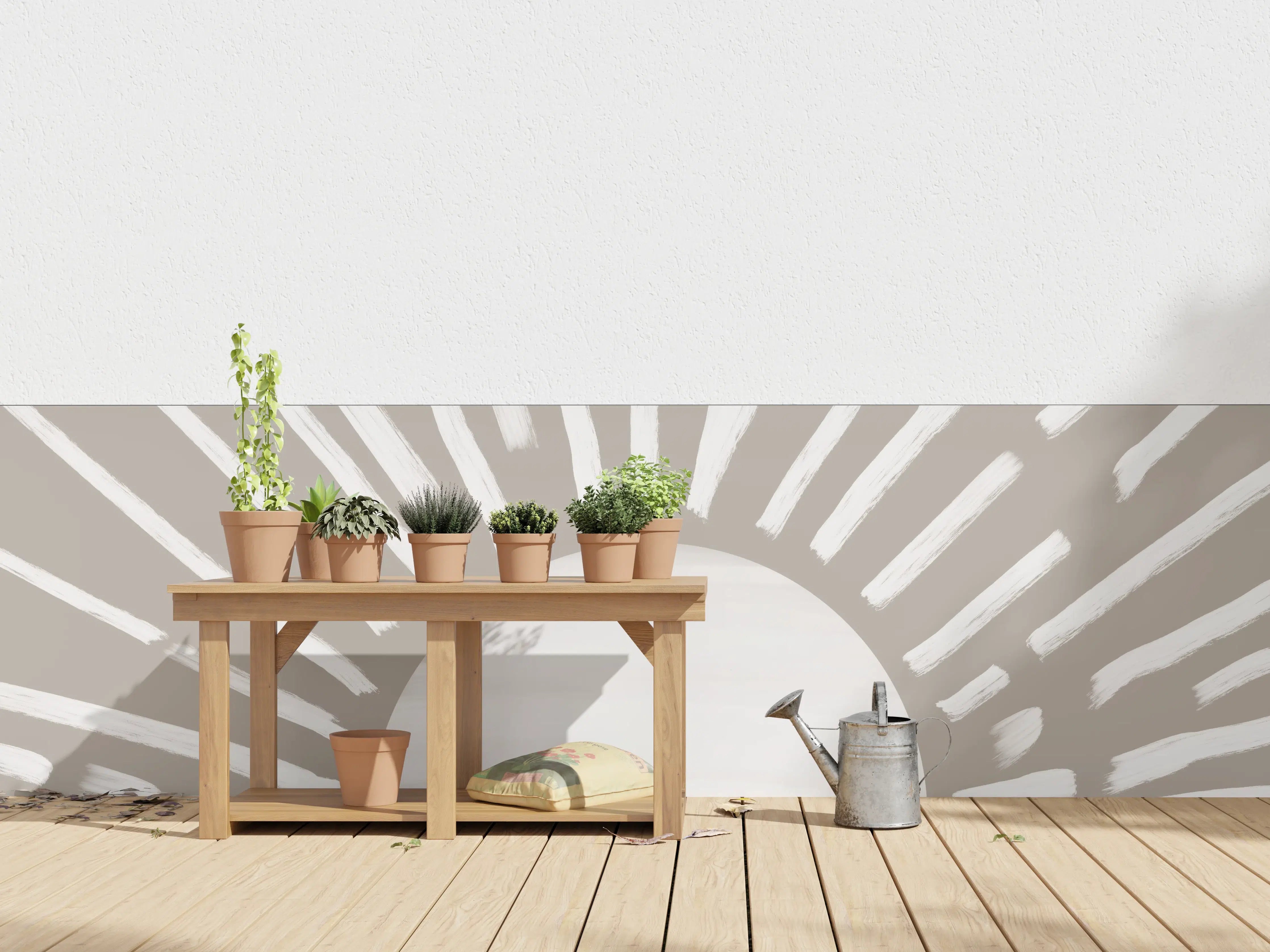 Wandverkleidung außen - Gräuliches Design - Landschaft