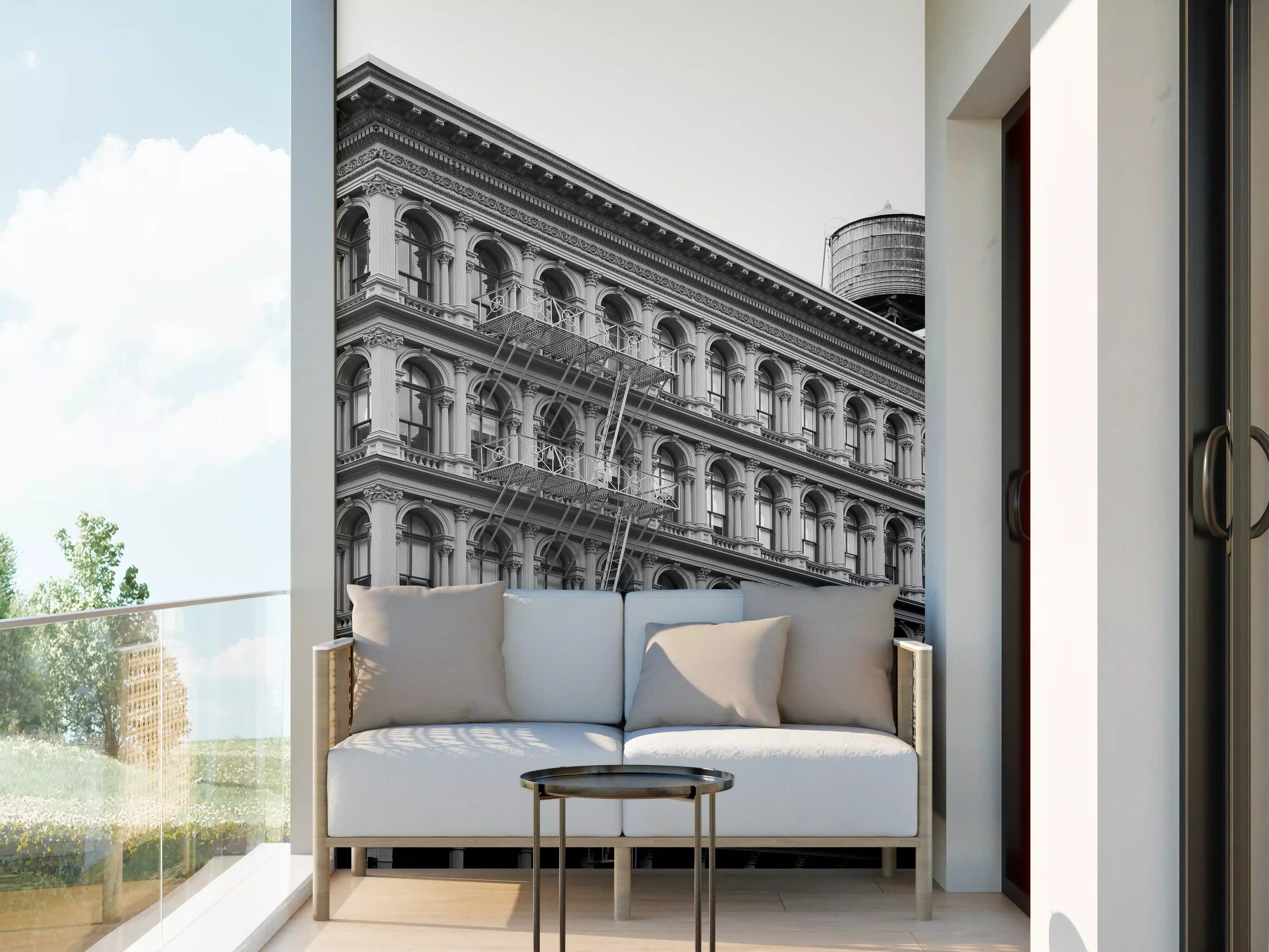 Wandverkleidung außen - Gräuliches Foto - Architektur in NYC