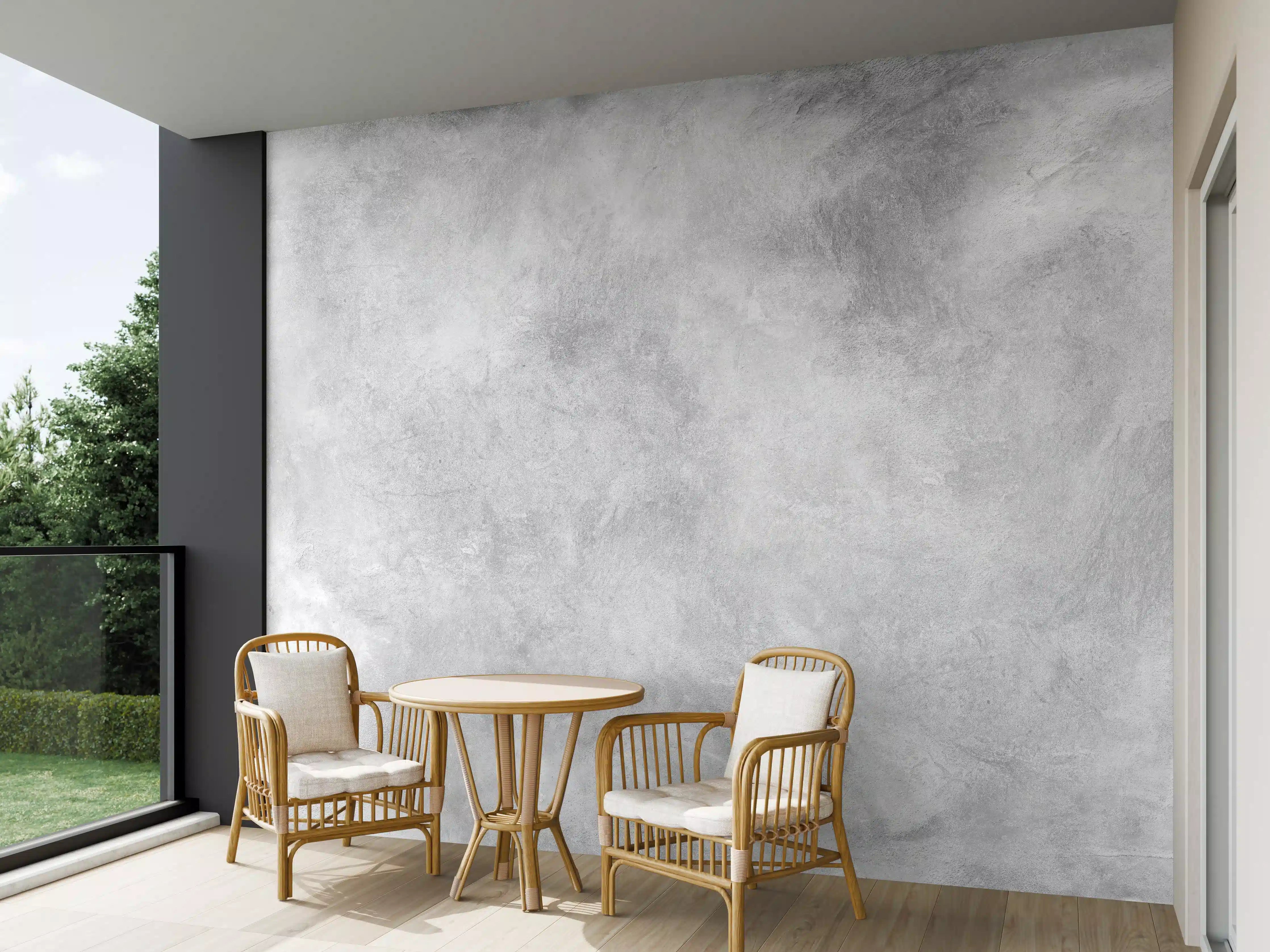 Wandverkleidung außen - Gräuliches Marmor Design