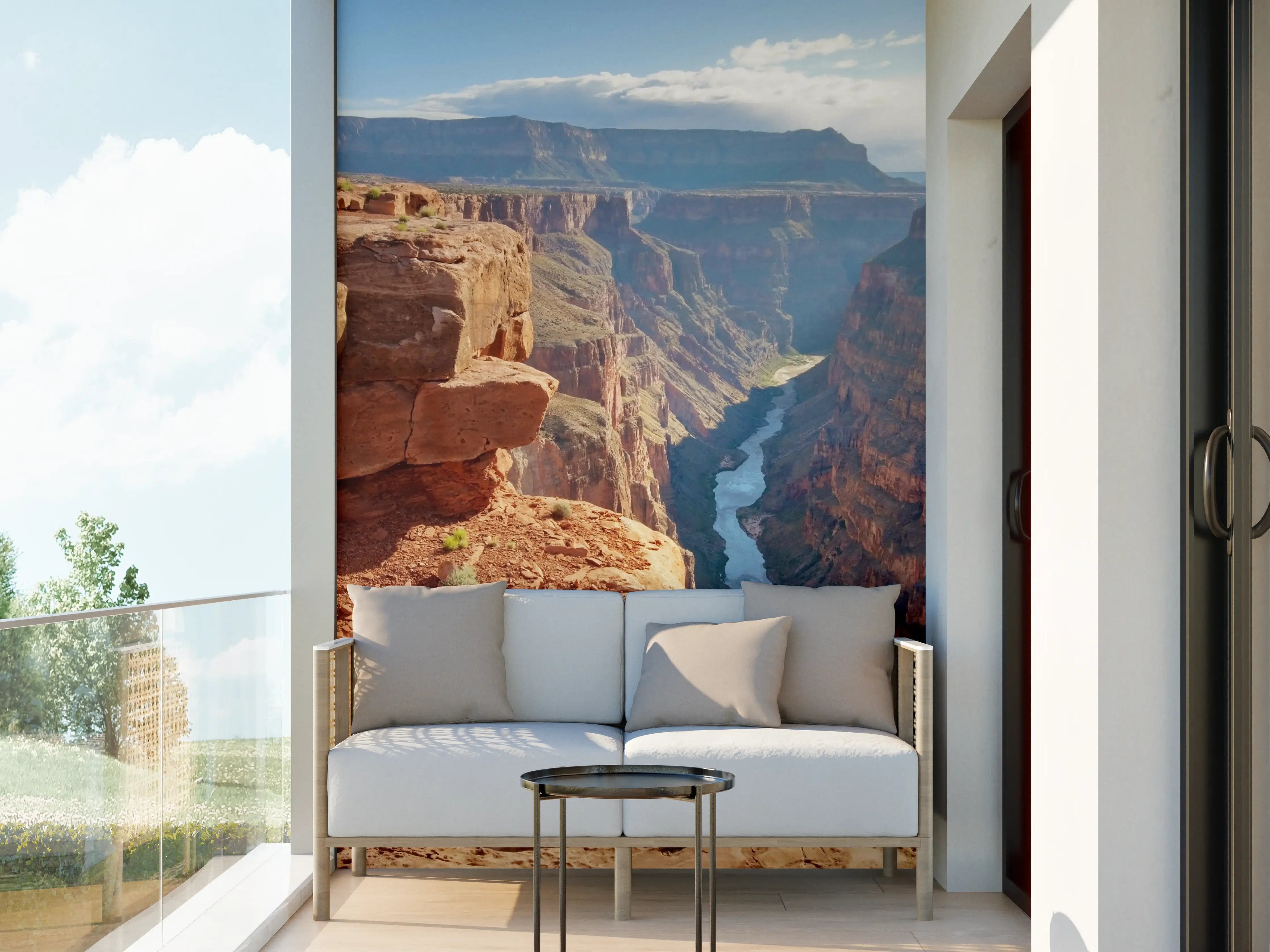 Wandverkleidung außen - Grand Canyon bei Sonnenuntergang in warmen Tönen