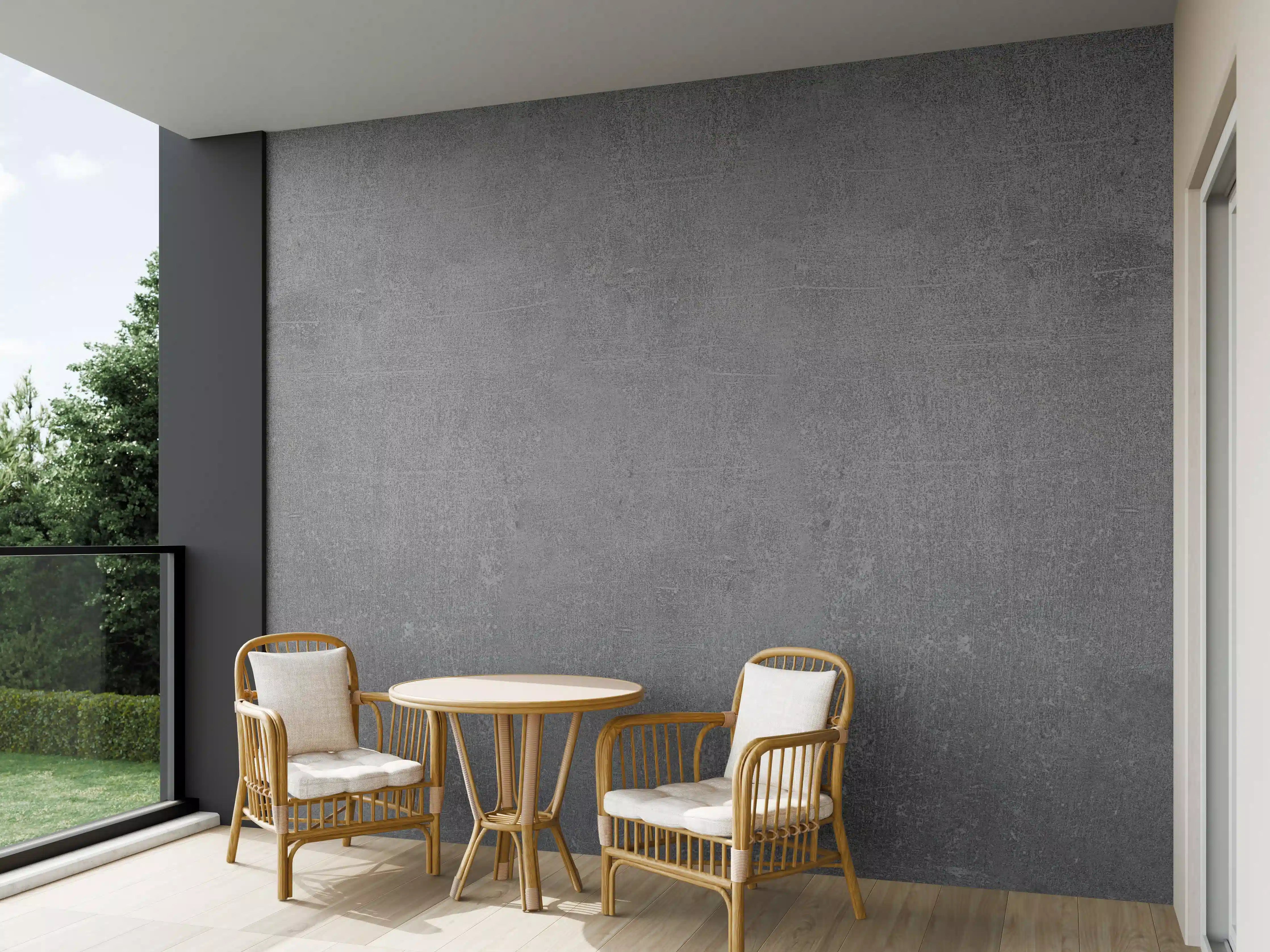 Wandverkleidung außen - Graue Anthrazite Beton Textur