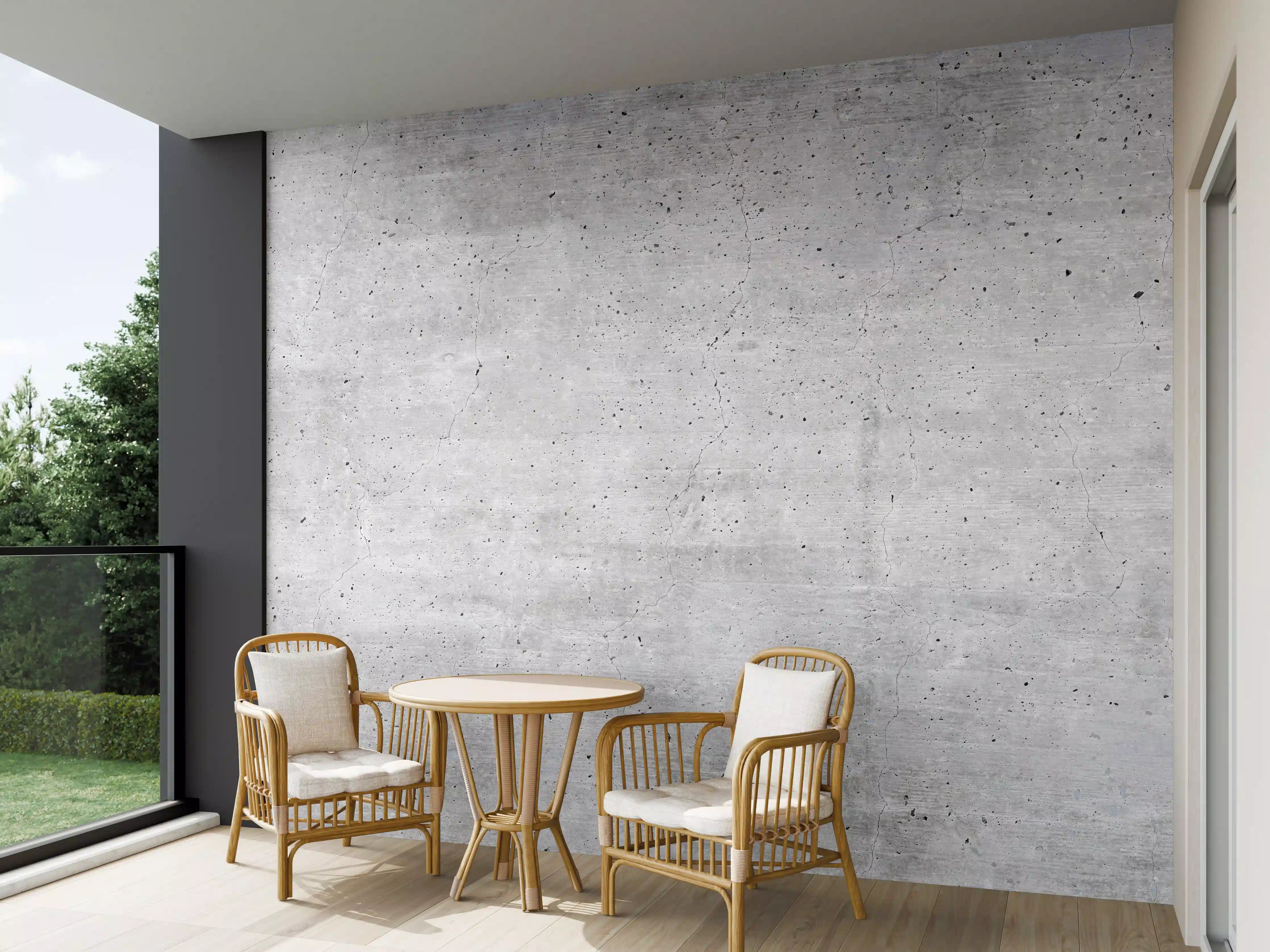Wandverkleidung außen - Graue Betonwand