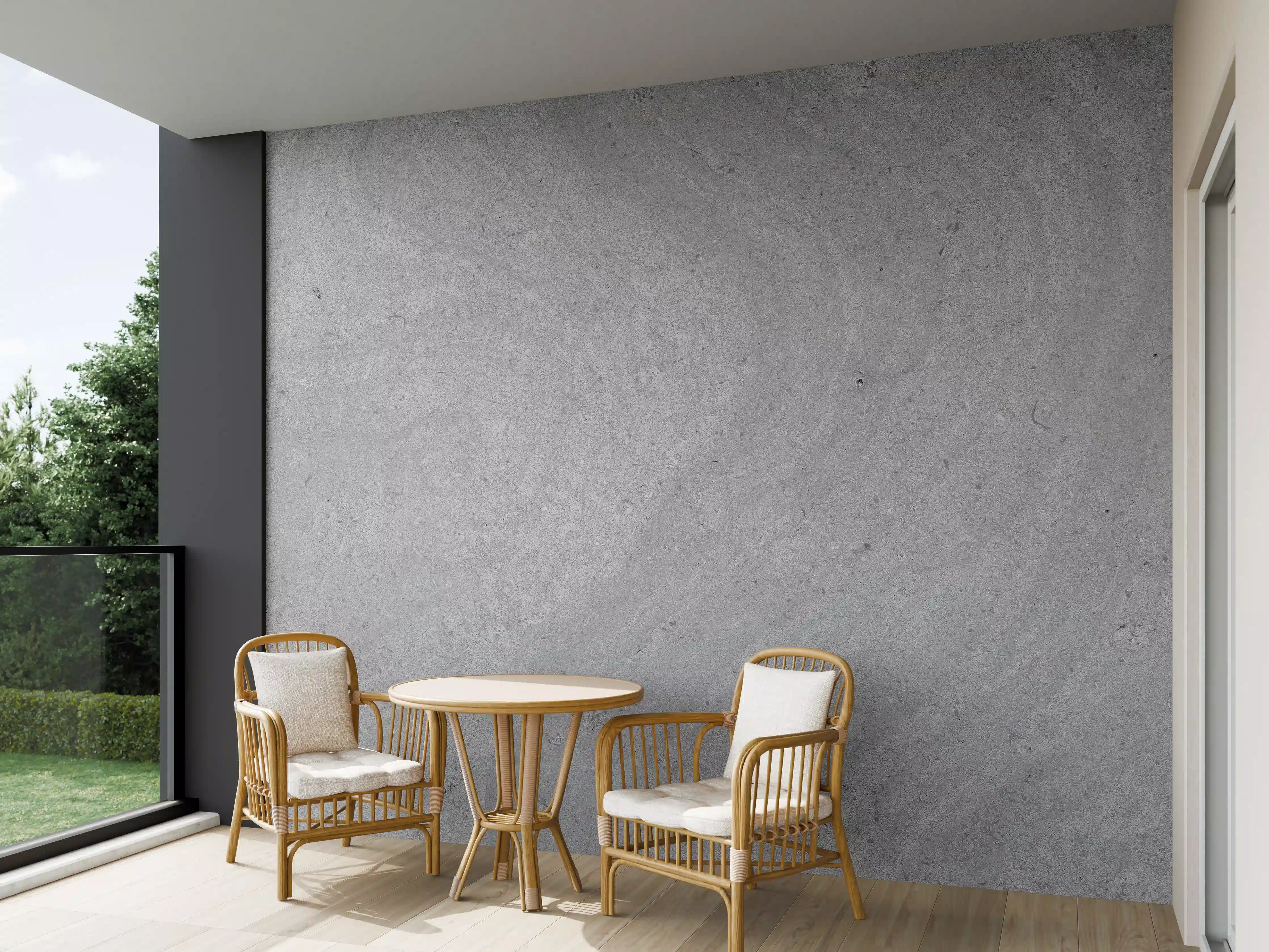 Wandverkleidung außen - Grauer krauser Marmor