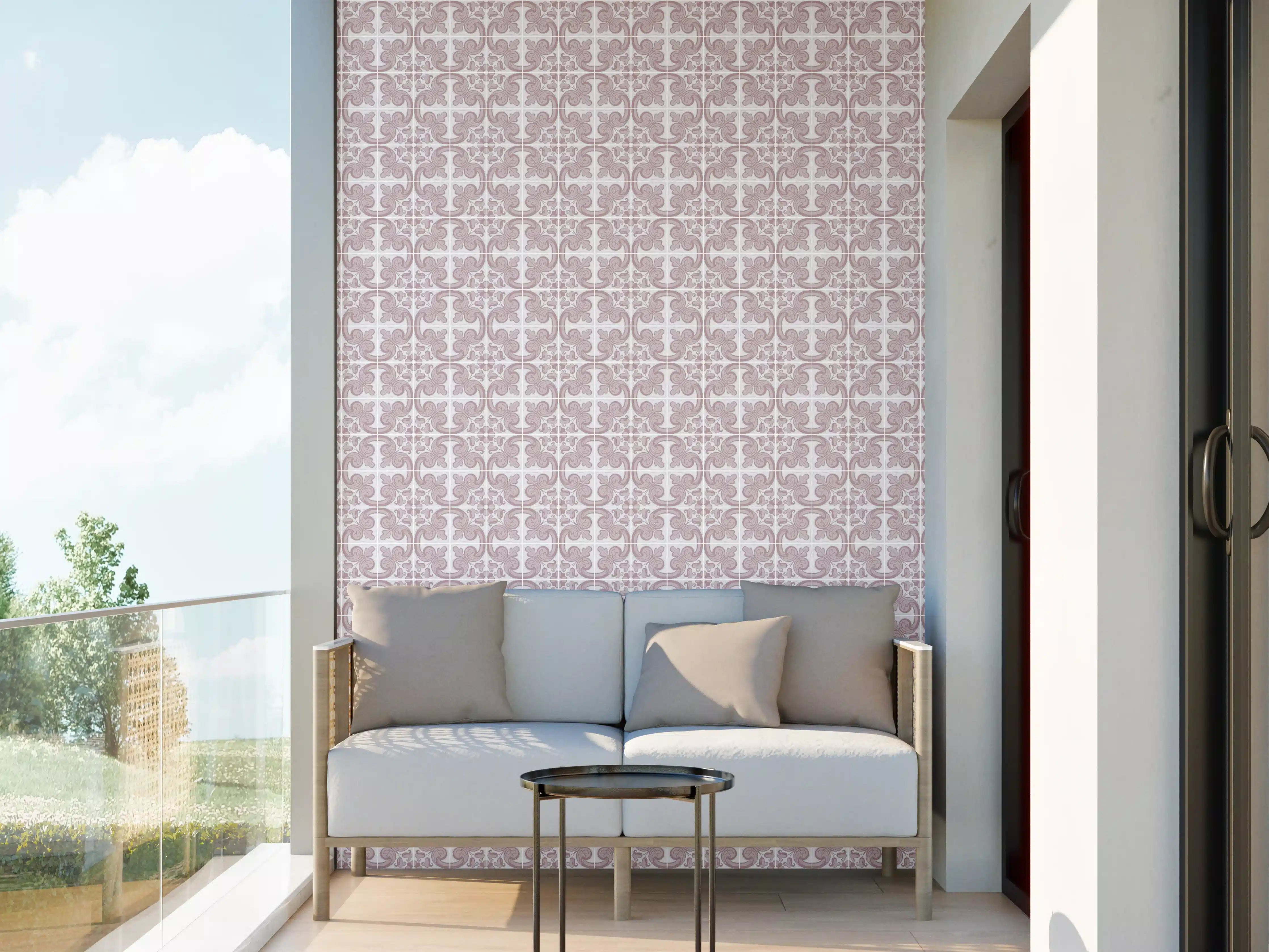 Wandverkleidung außen - Graues Nahtloses Designer-Muster