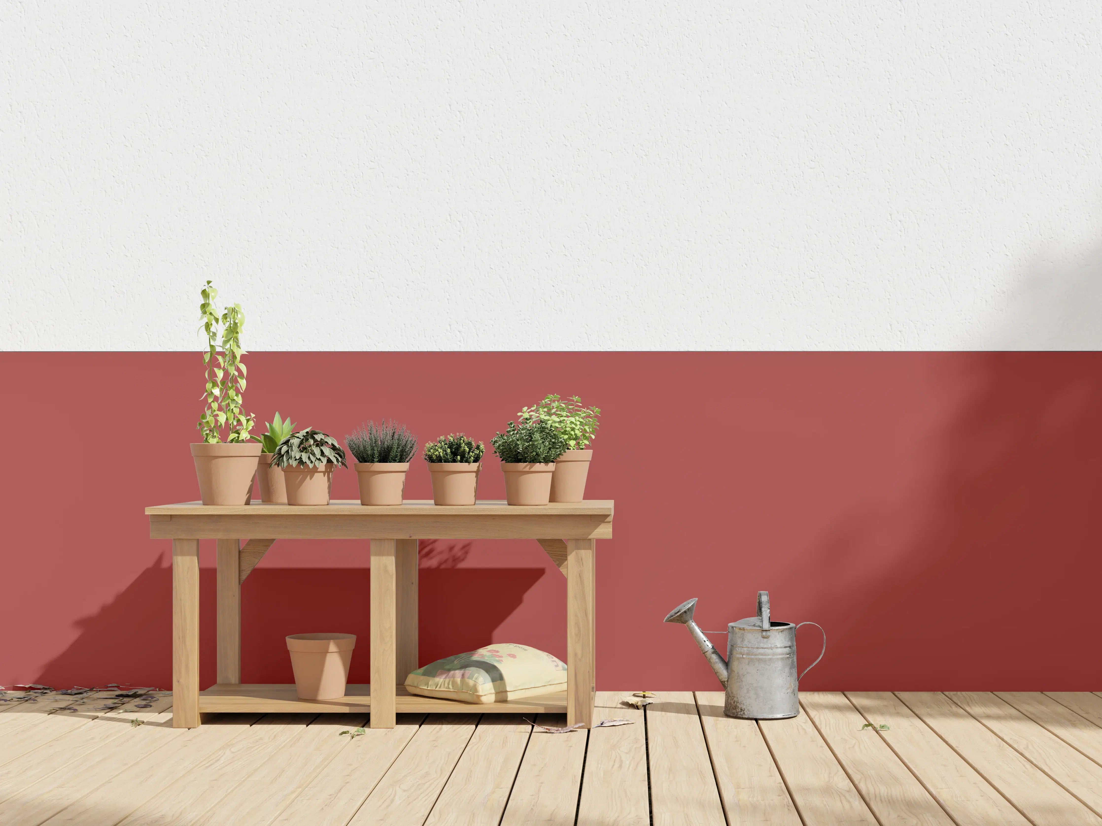 Wandverkleidung außen - Graues Tomatenrot