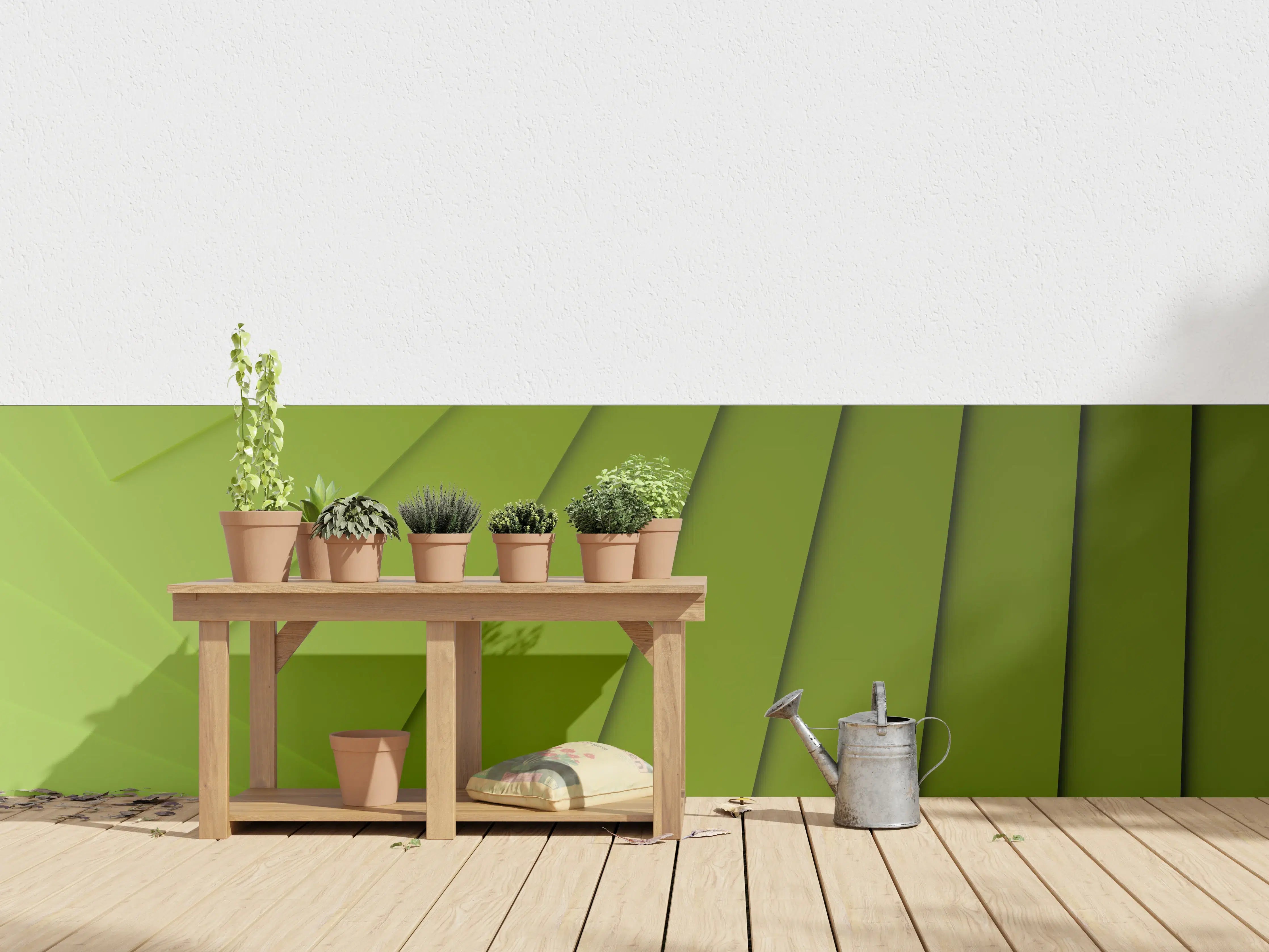 Wandverkleidung außen - Grüner Moderner Hintergrund 