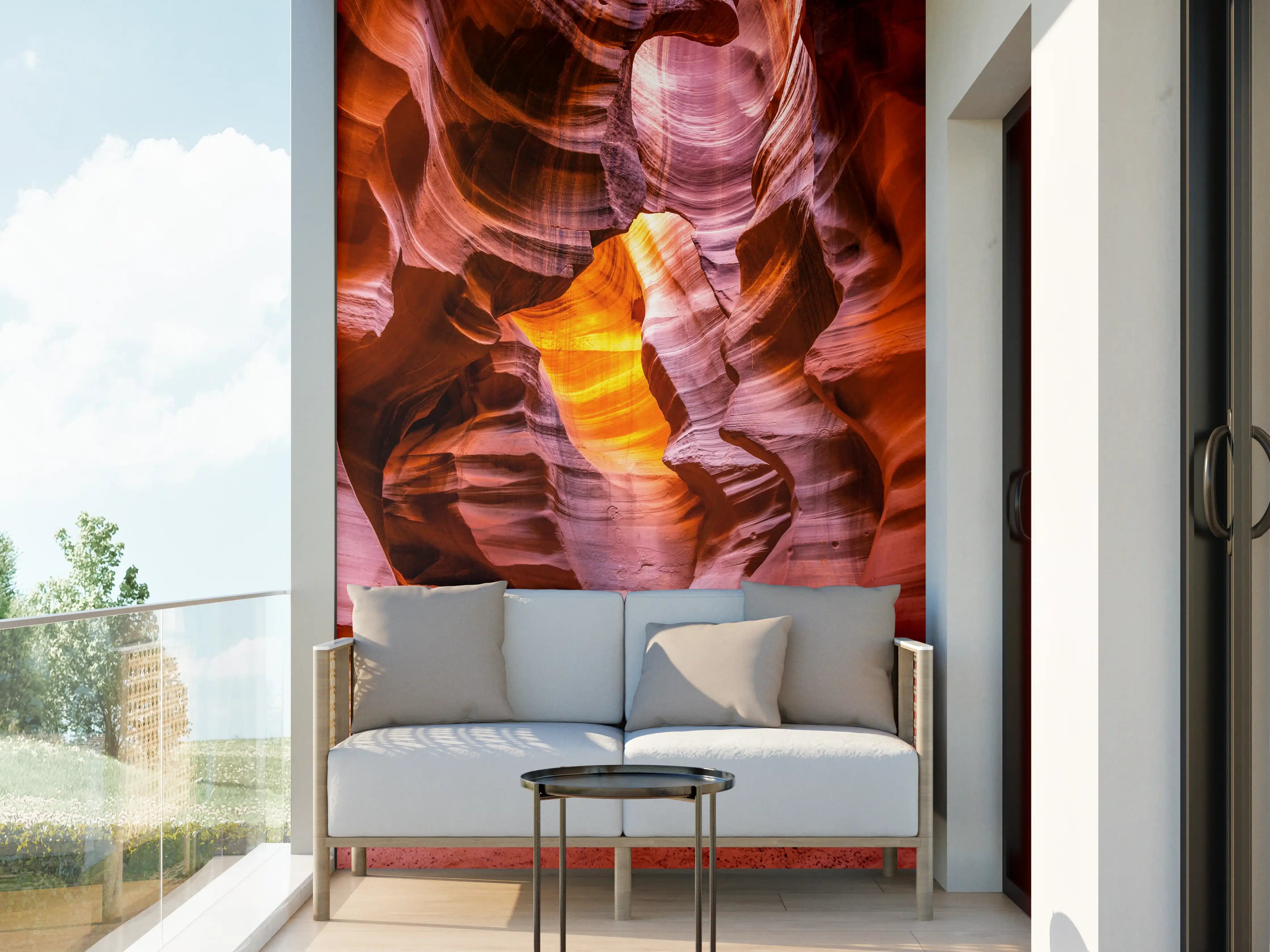 Wandverkleidung außen - Grund des Antelope Canyon in Arizona
