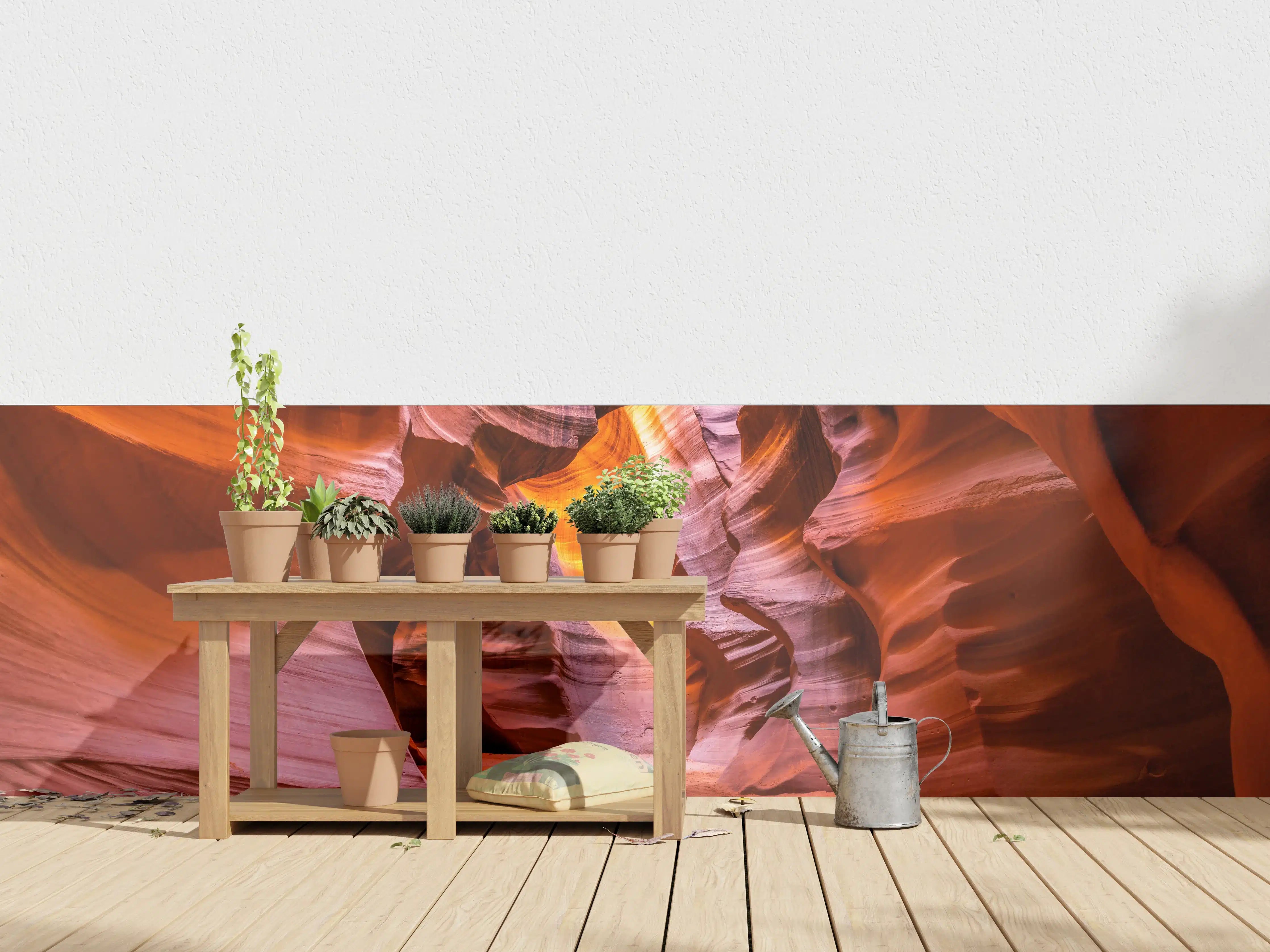 Wandverkleidung außen - Grund des Antelope Canyon in Arizona