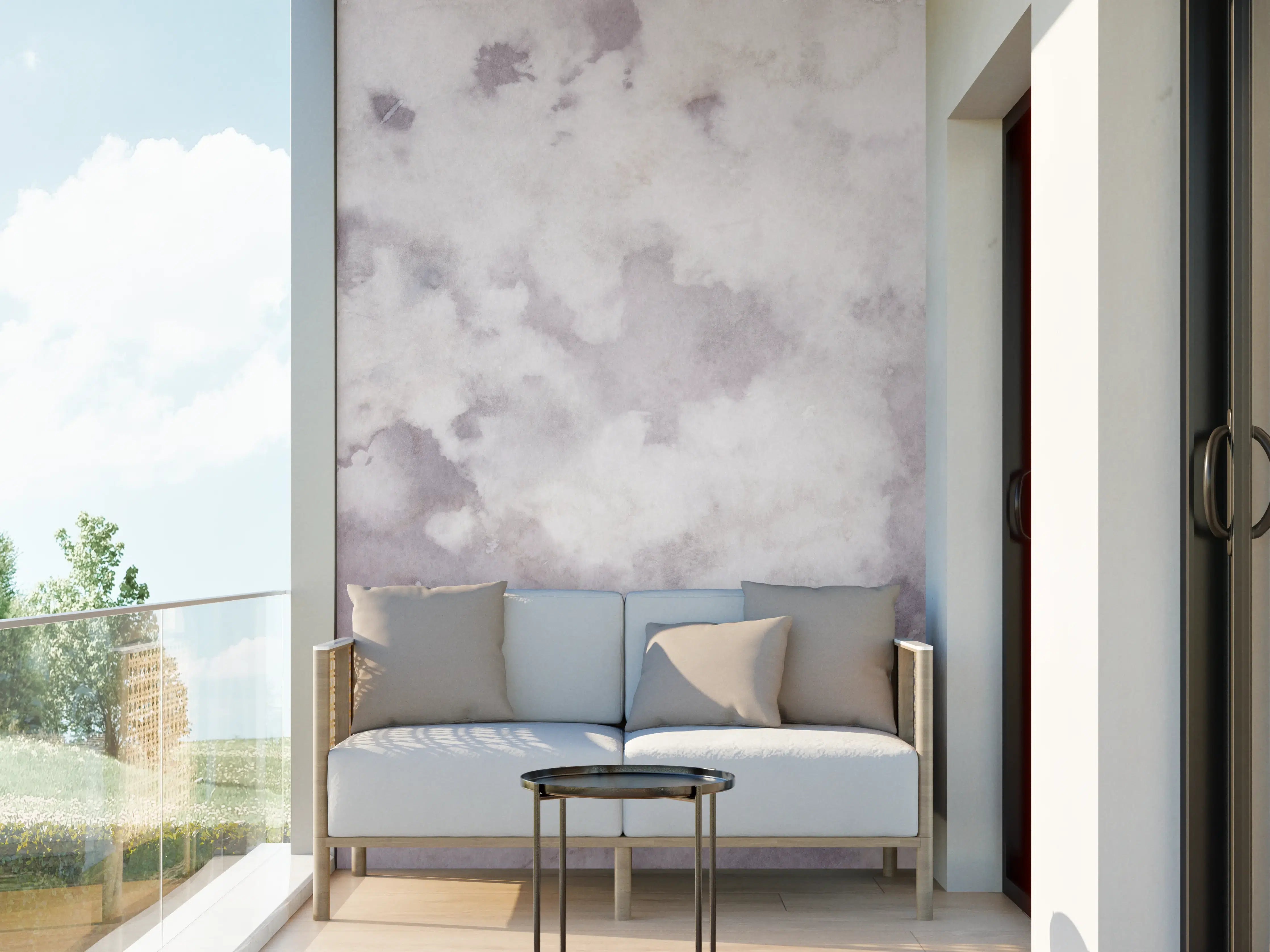 Wandverkleidung außen - Grunges Design - Aquarellmalerei