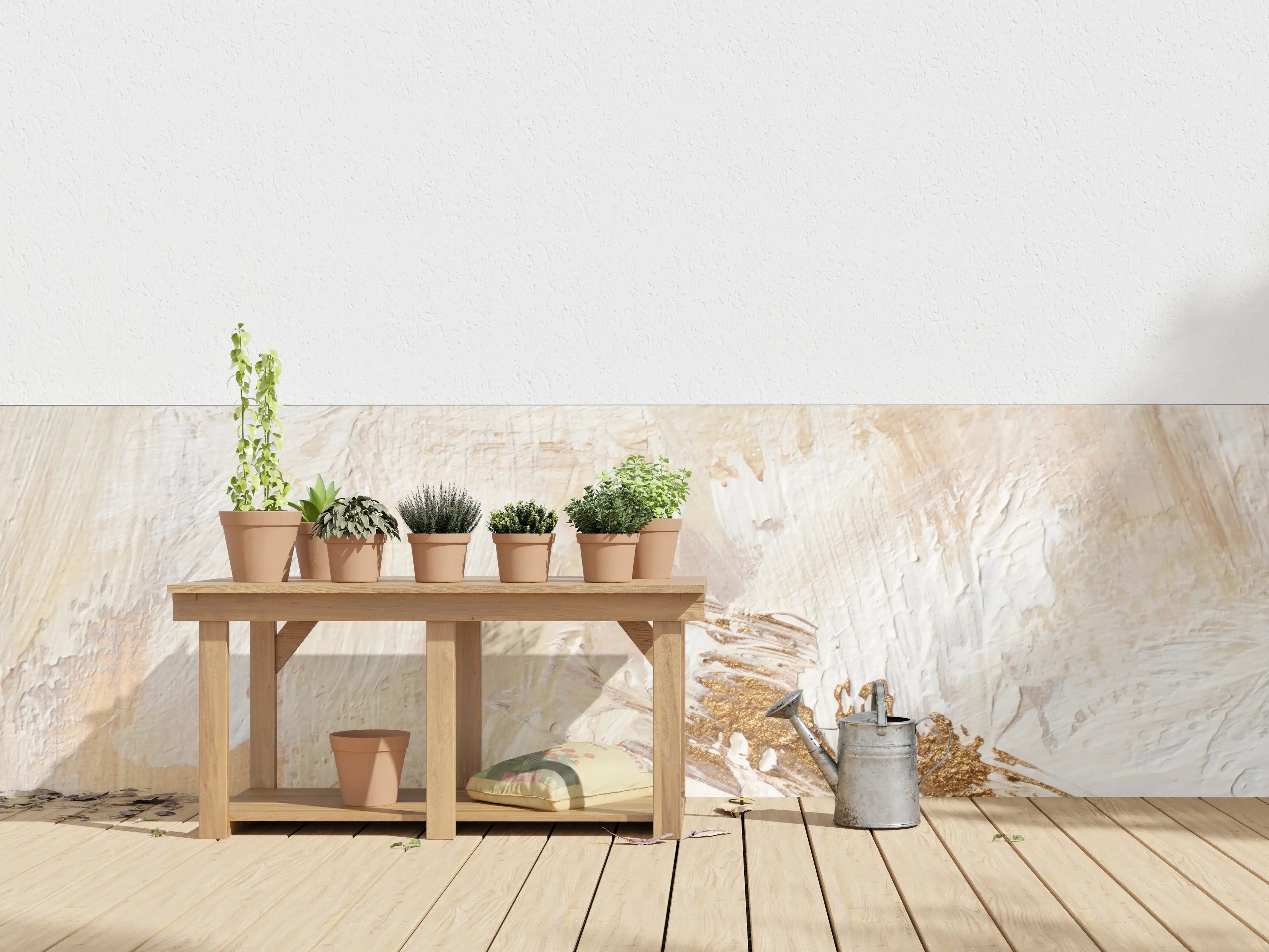 Wandverkleidung außen - Handgemalter Hintergrund - Abstrakt
