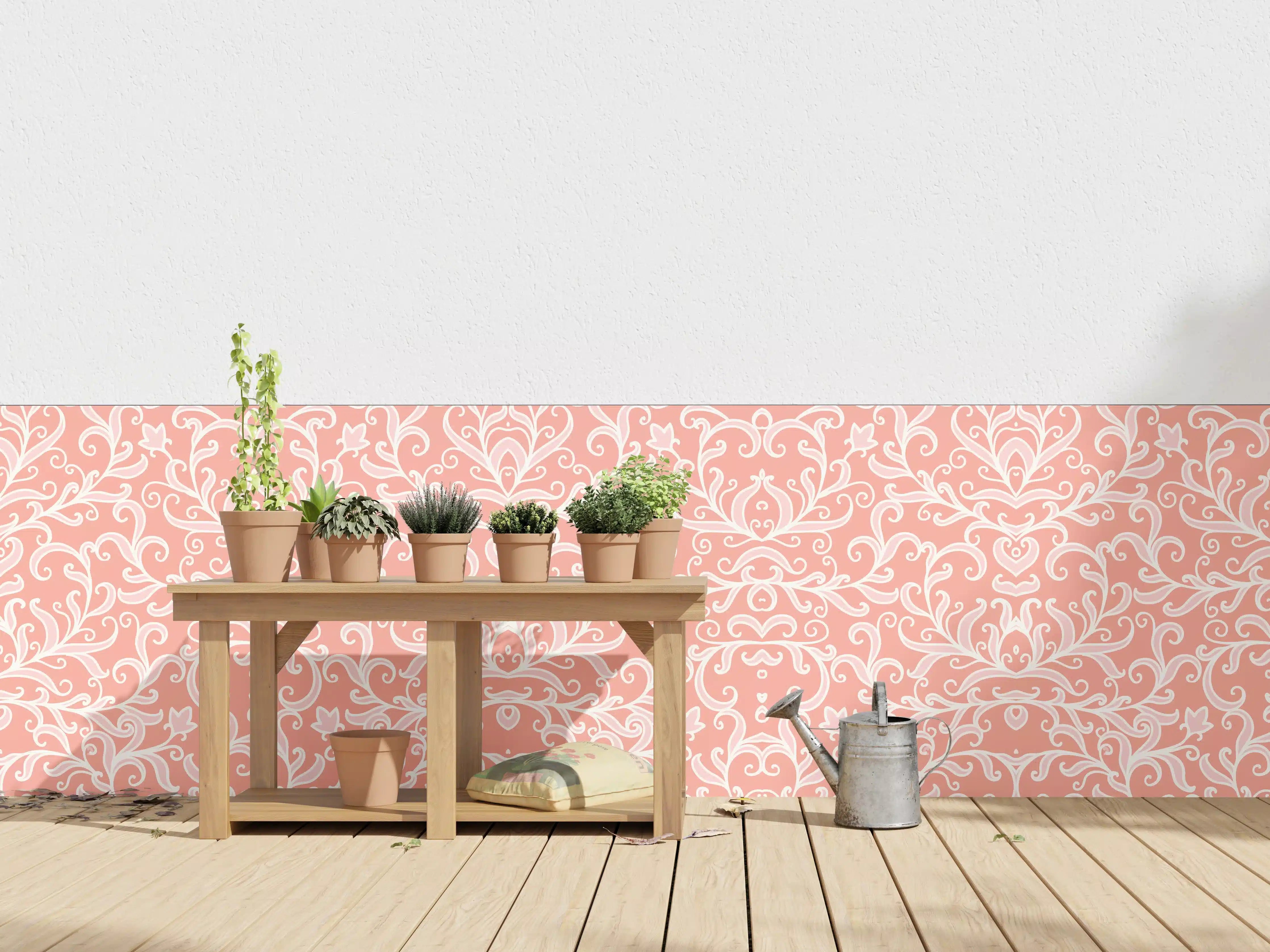 Wandverkleidung außen - Harmonie in zartem Blumenmuster