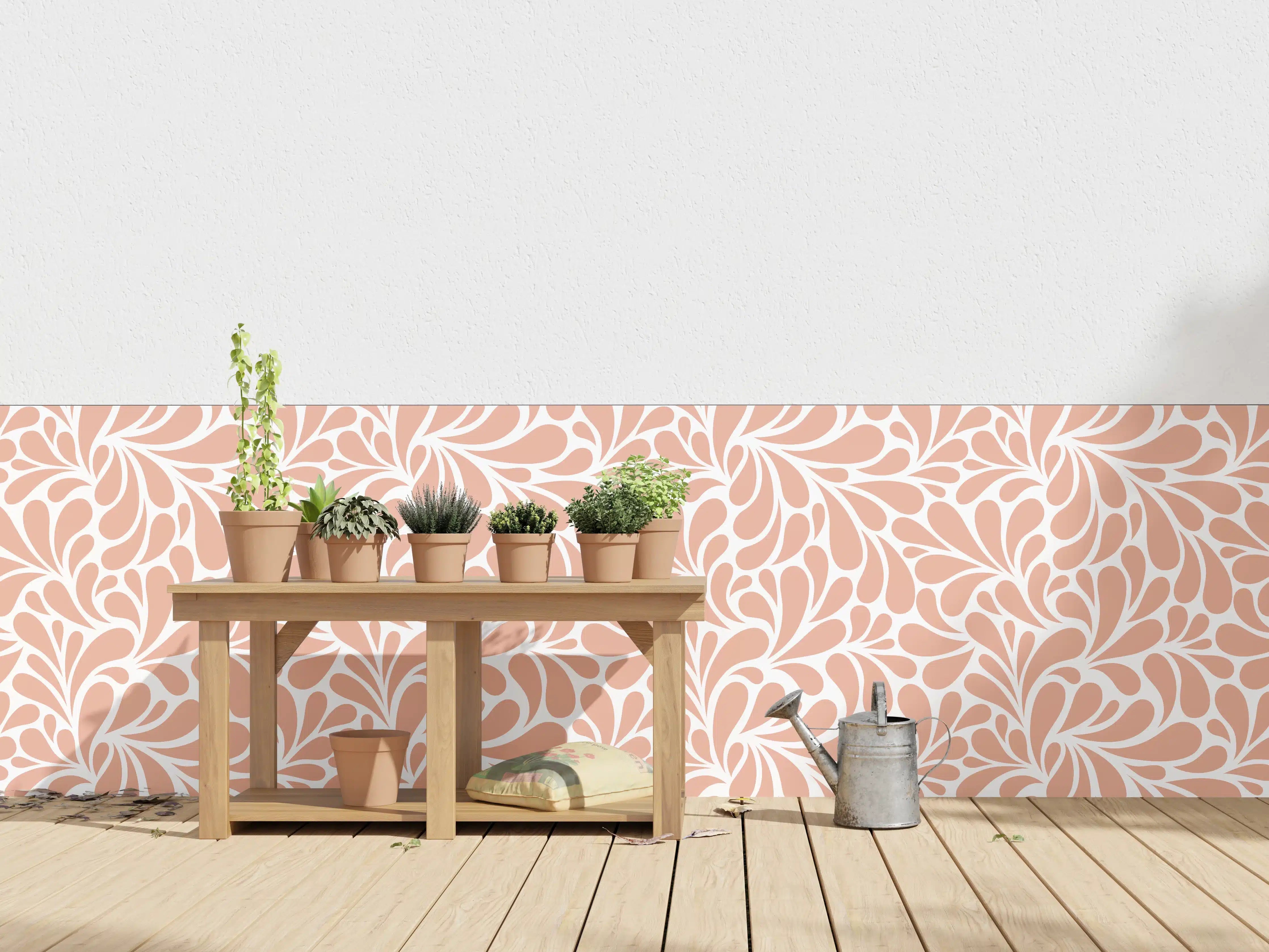Wandverkleidung außen - Heller Grauweiß-Ton mit feinen Musterdetails