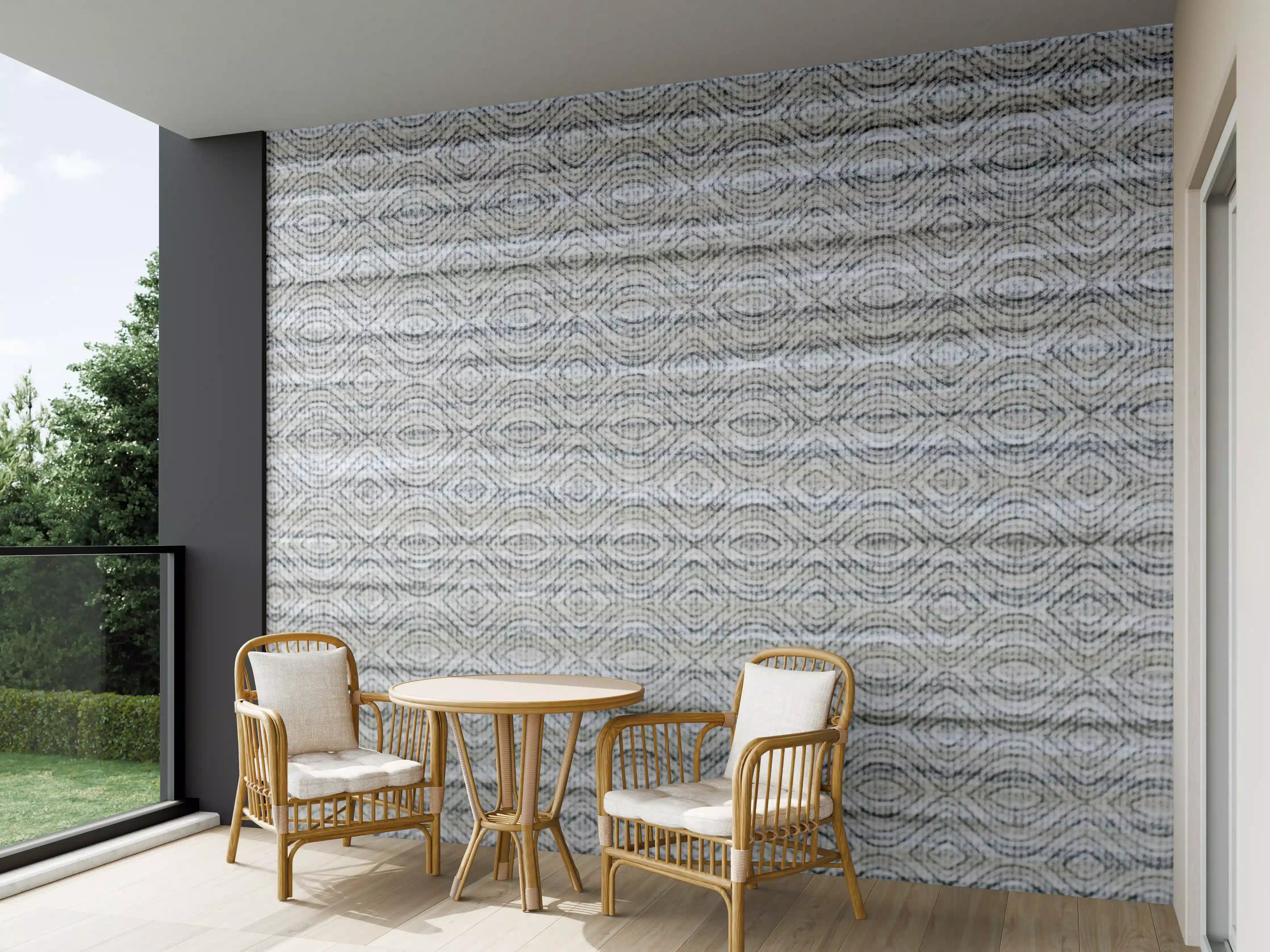 Wandverkleidung außen - Helles Grau mit Textur