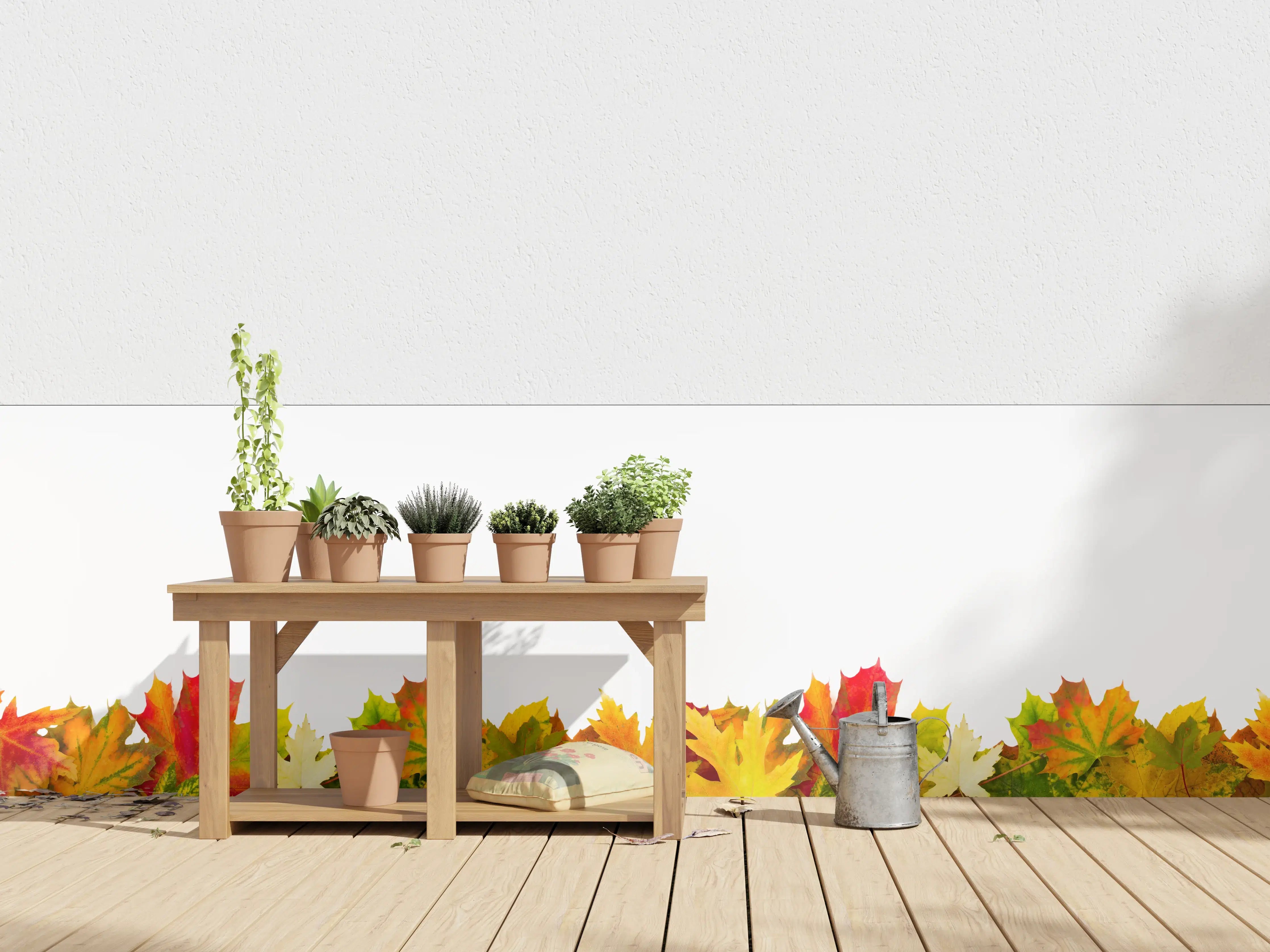 Wandverkleidung außen - Herbst Laub