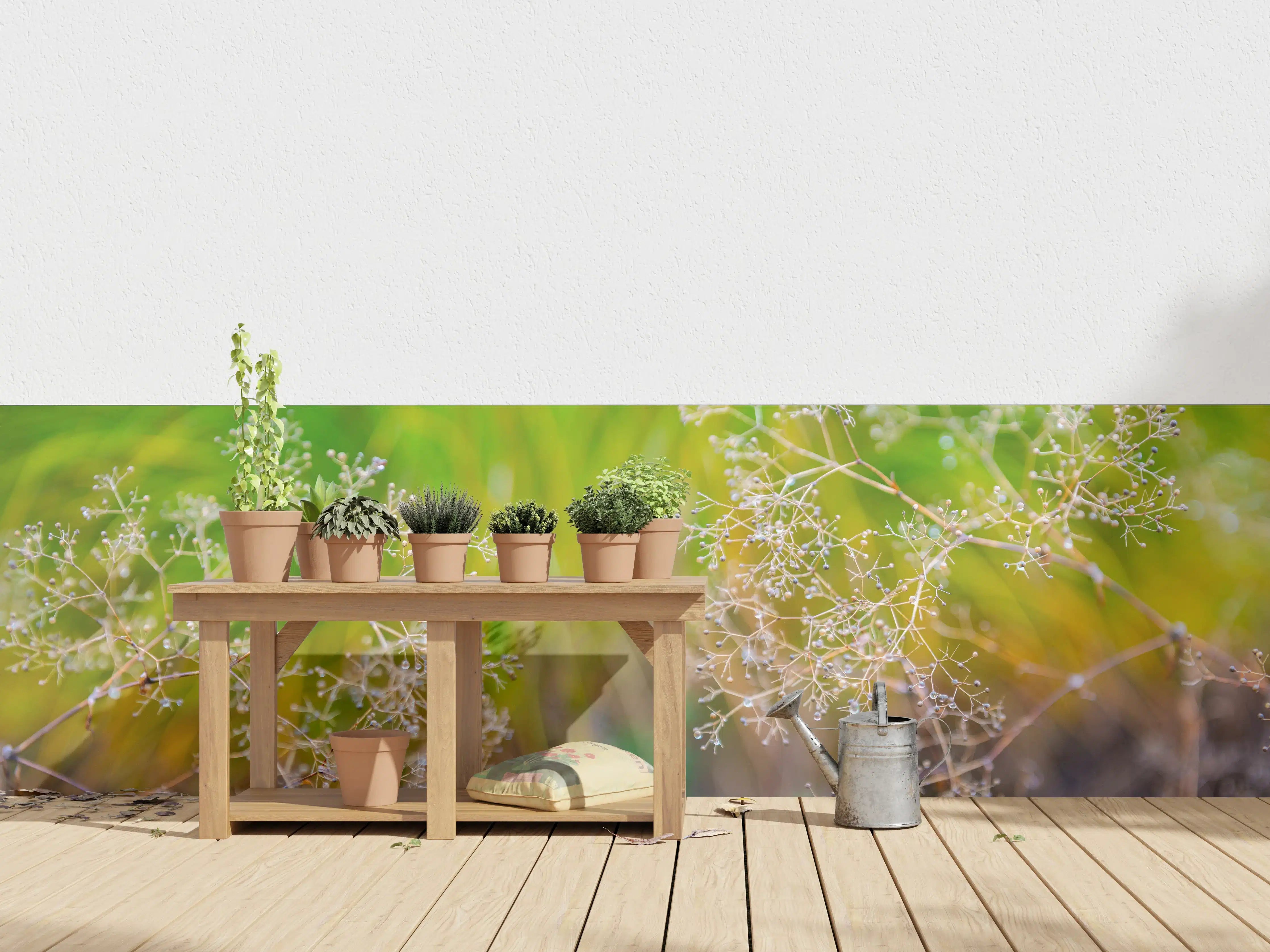 Wandverkleidung außen - Herbstliche Trockenblumen
