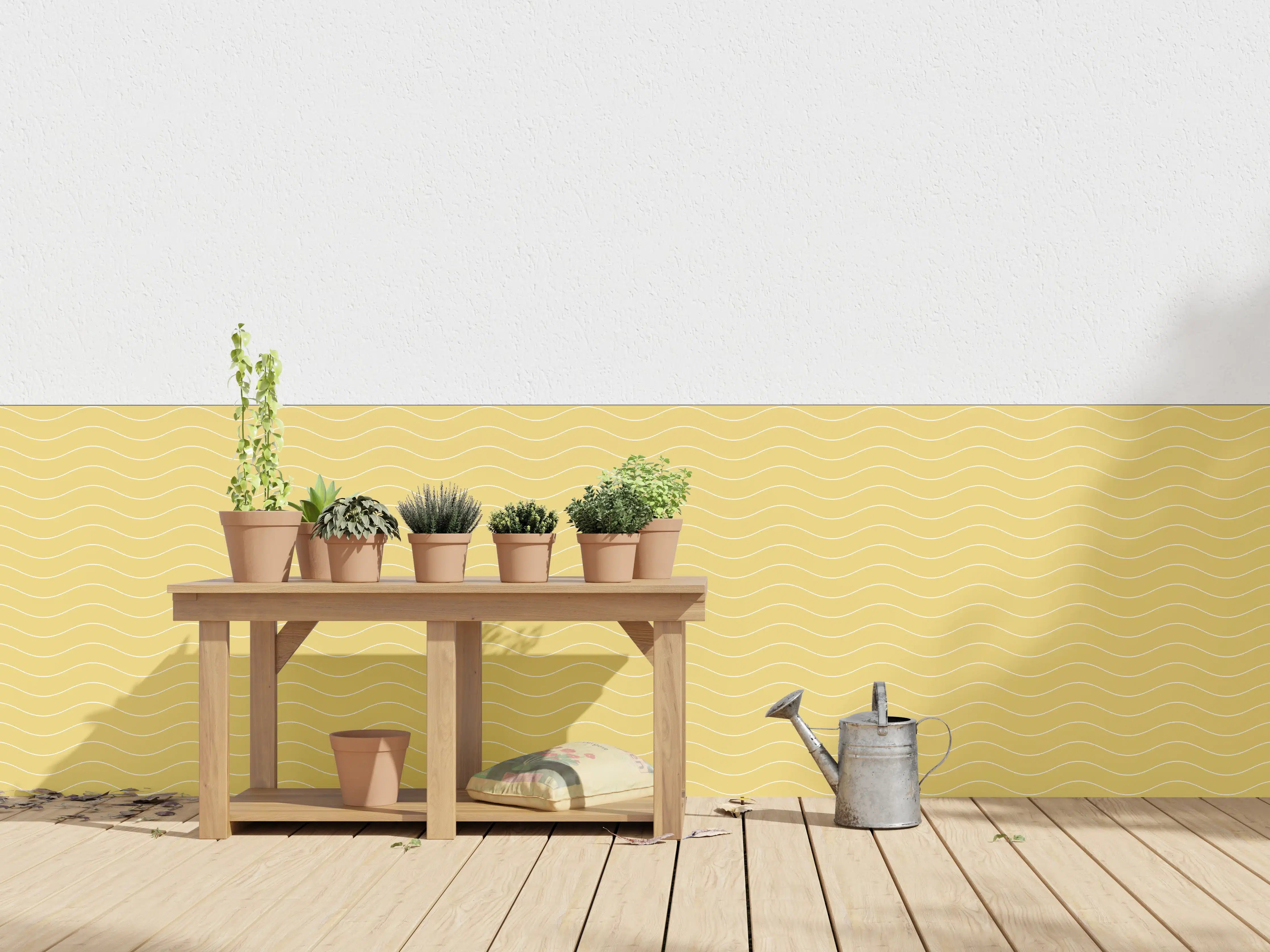 Wandverkleidung außen - Himmelblauer Wasserfall