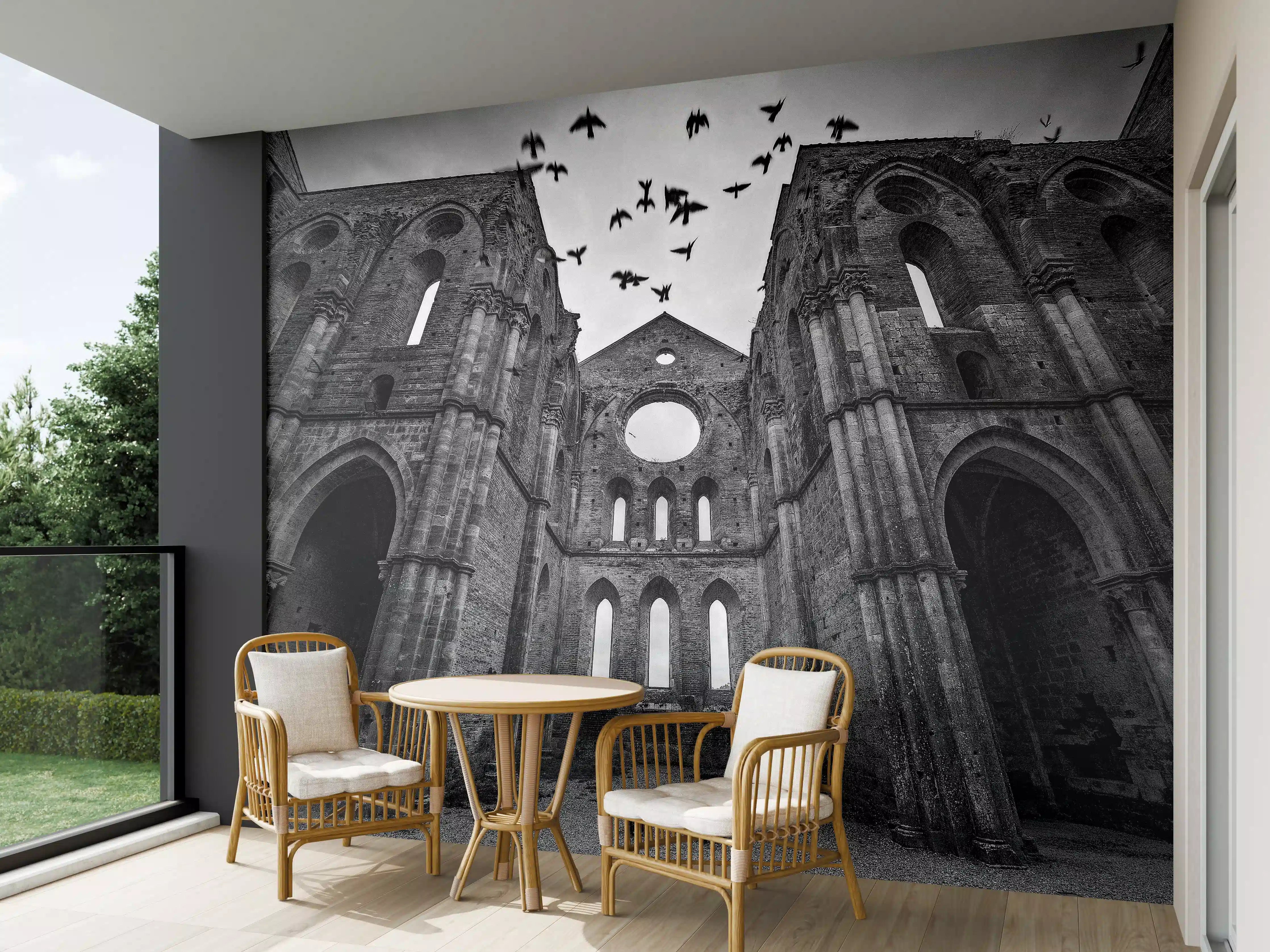 Wandverkleidung außen - Historisches Kloster - San Galgano