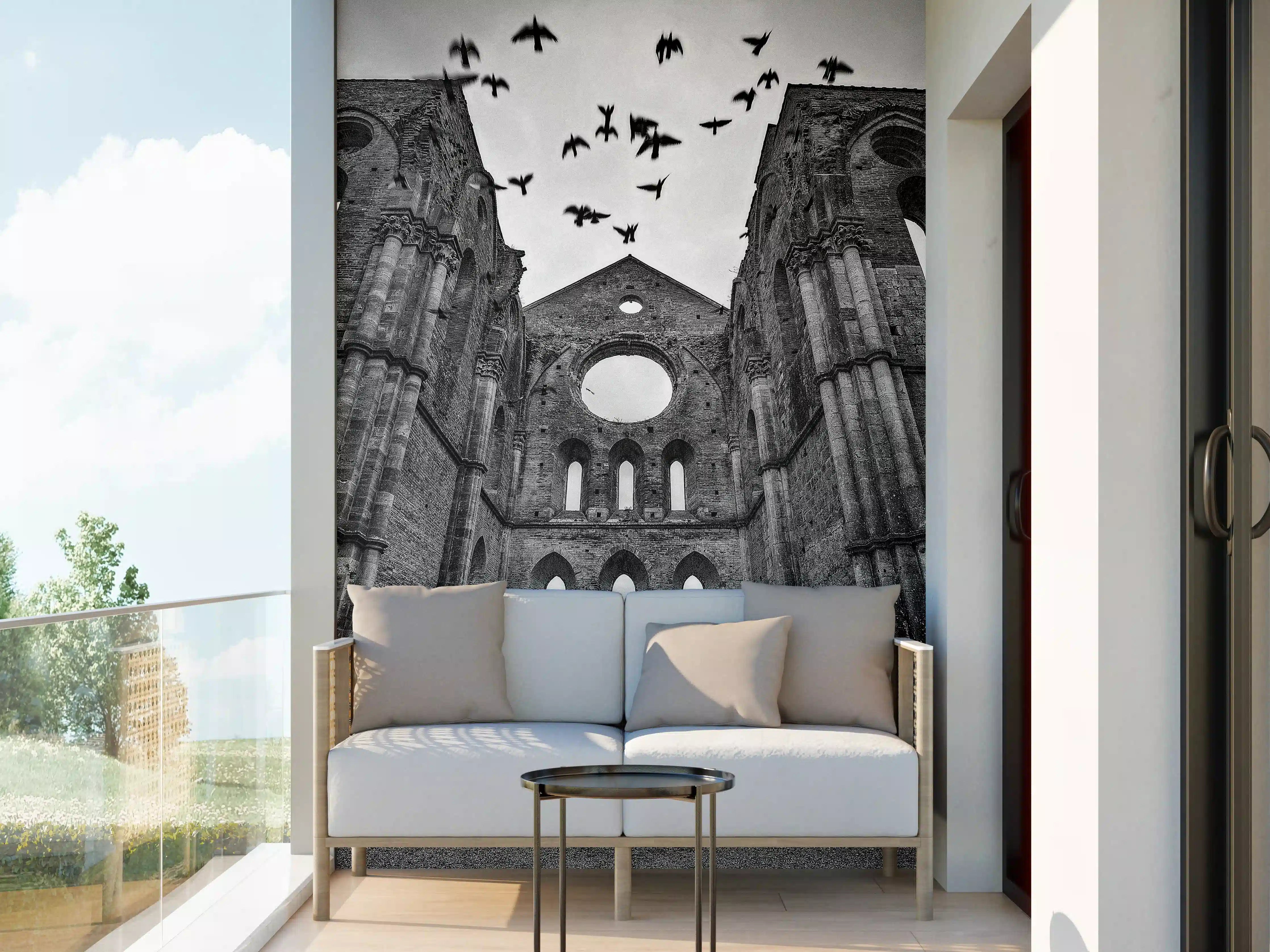 Wandverkleidung außen - Historisches Kloster - San Galgano