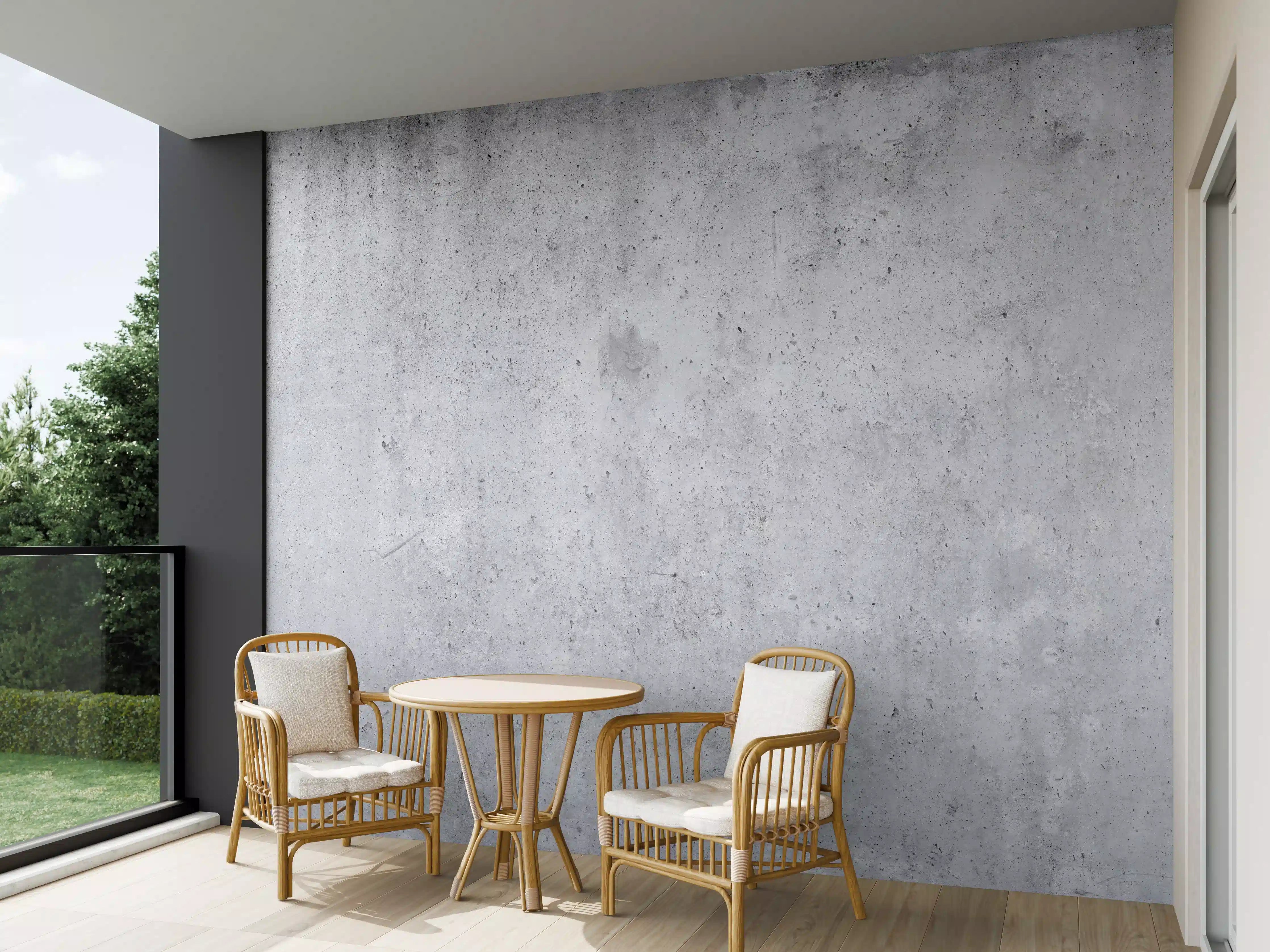 Wandverkleidung außen - Hochauflösende Beton-Tapete