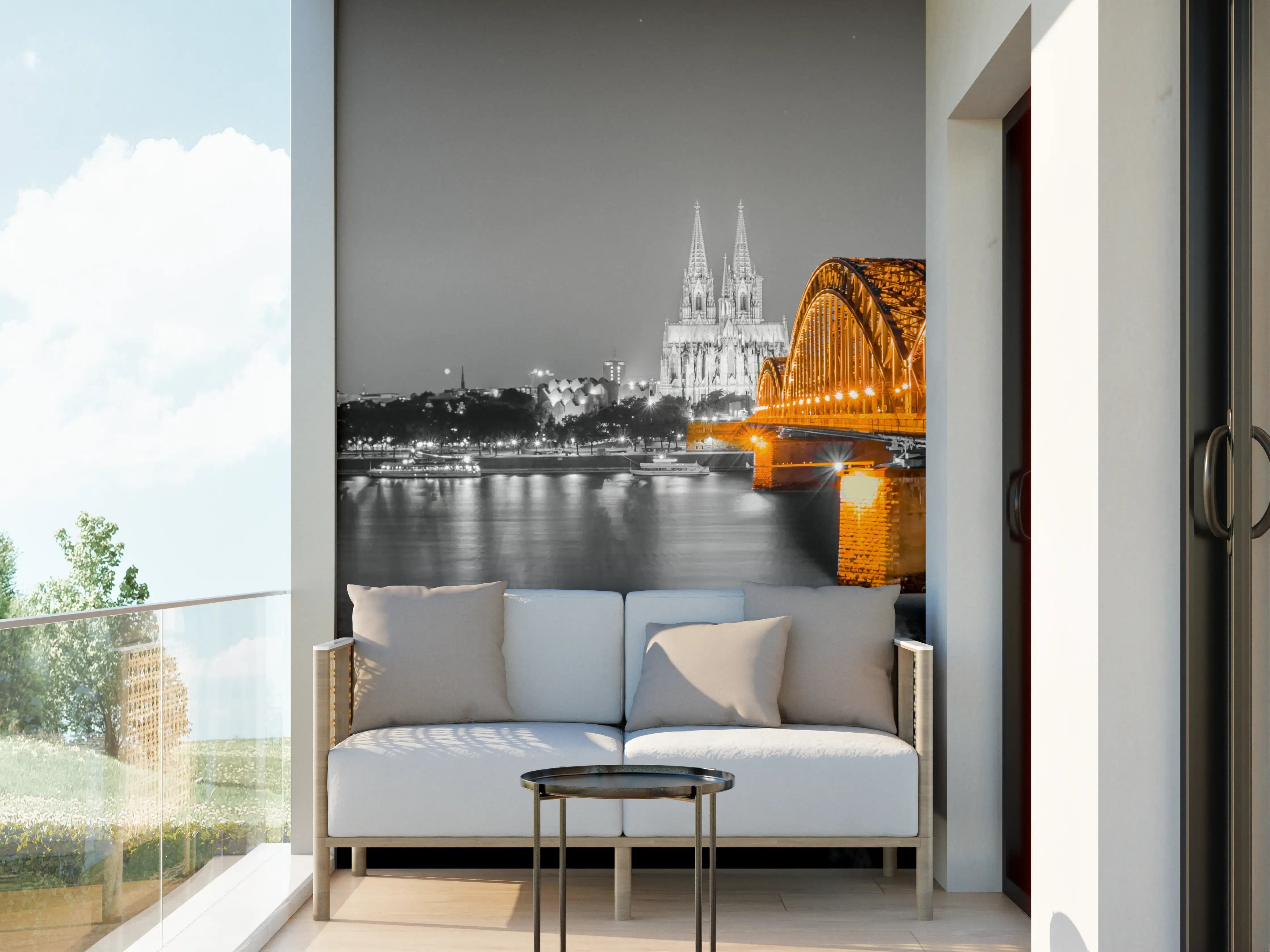 Wandverkleidung außen - Hohenzollernbrücke in Köln