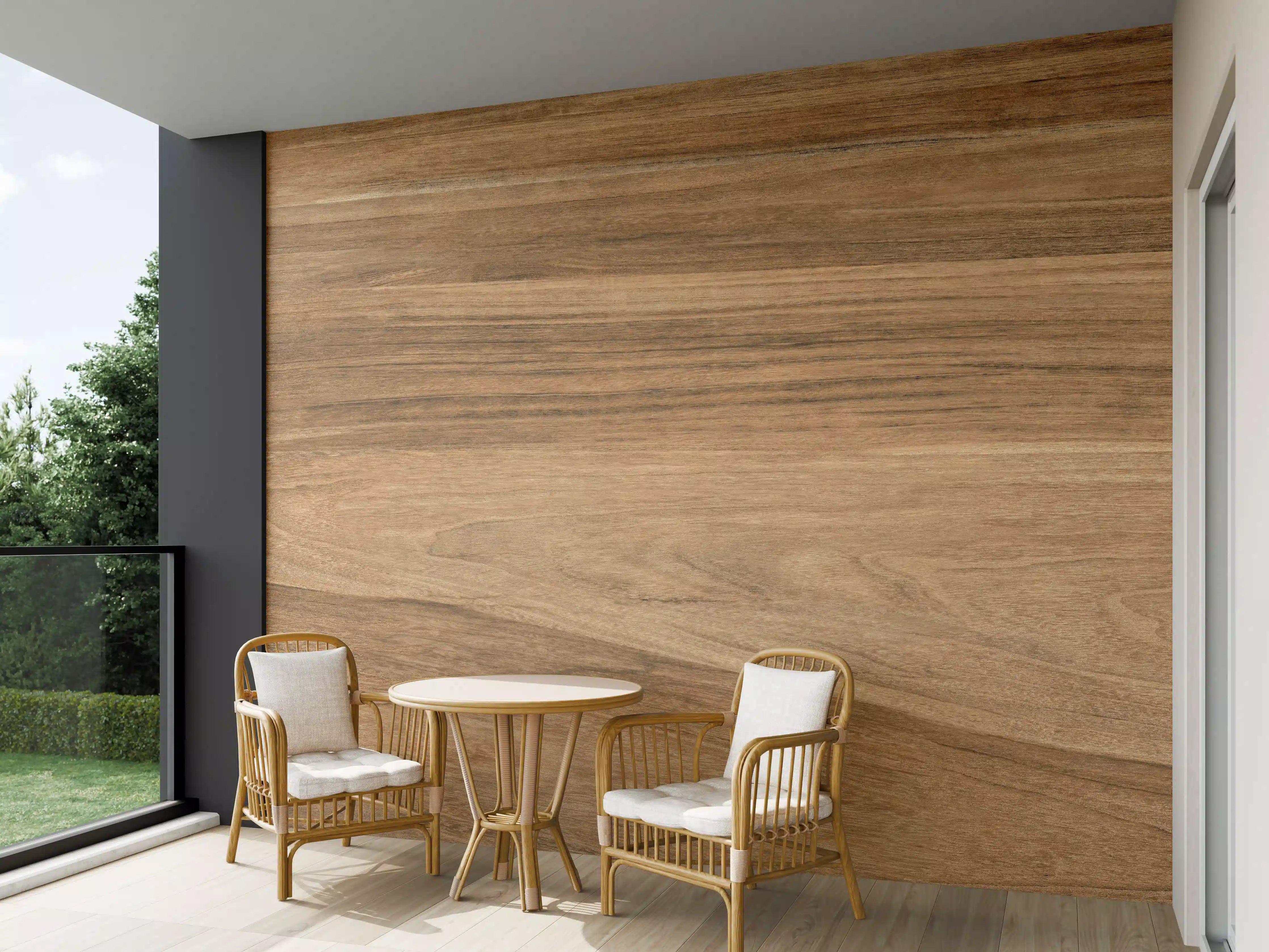 Wandverkleidung außen - Holz-Natur Muster