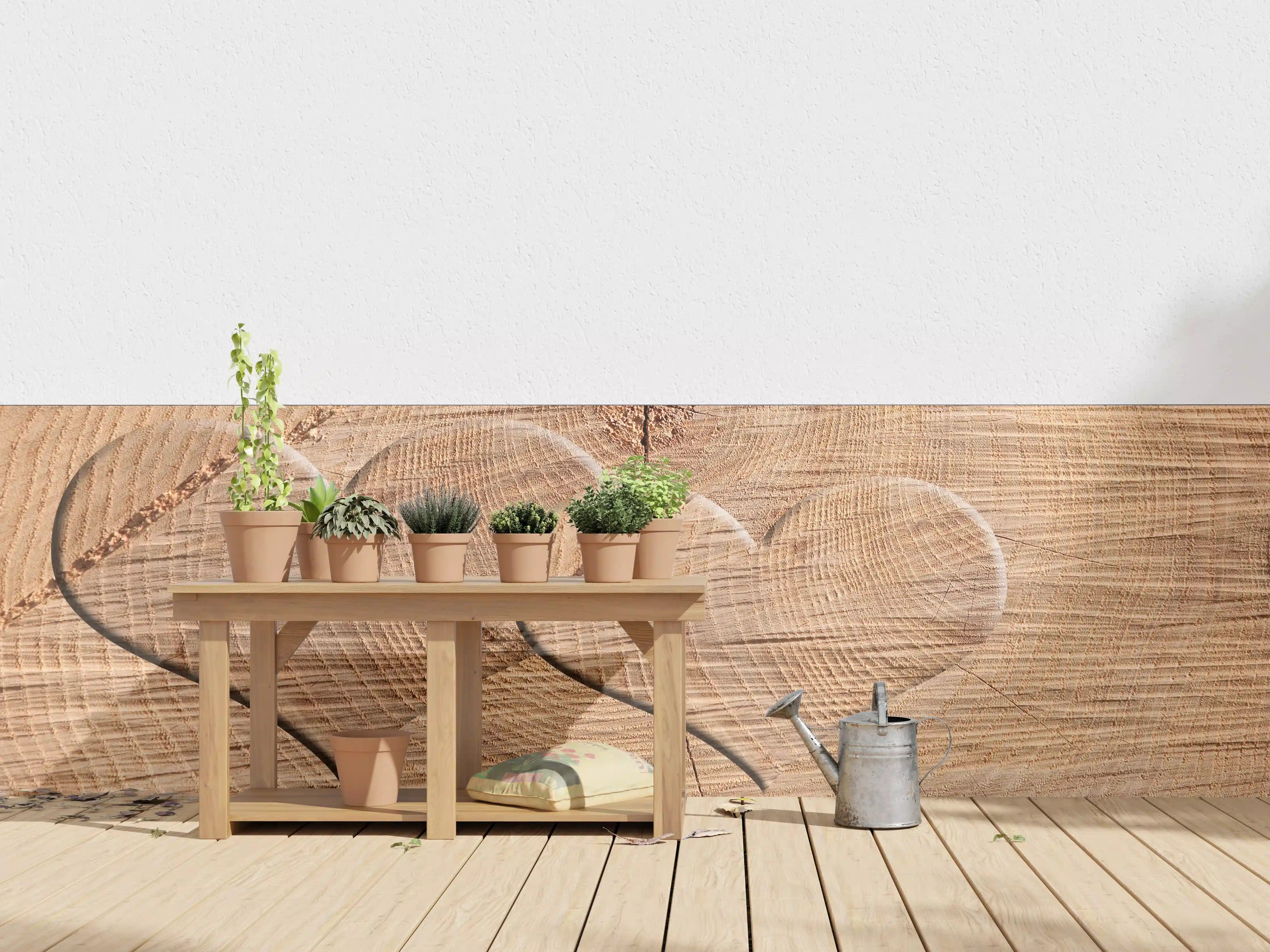 Wandverkleidung außen - Holzherz mit romantischem Charme