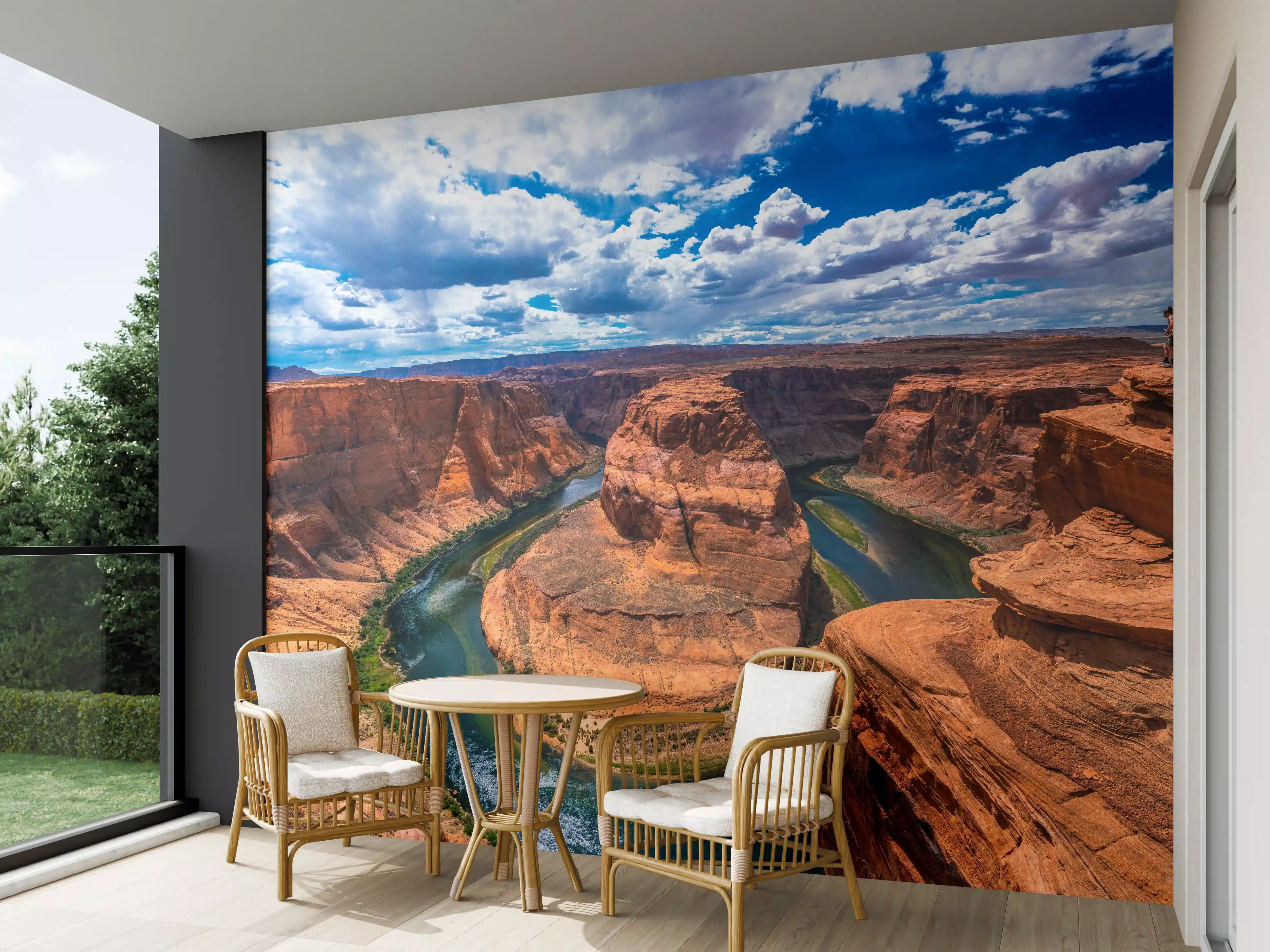 Wandverkleidung außen - Horseshoe Bend Tal in Arizona bei Tag
