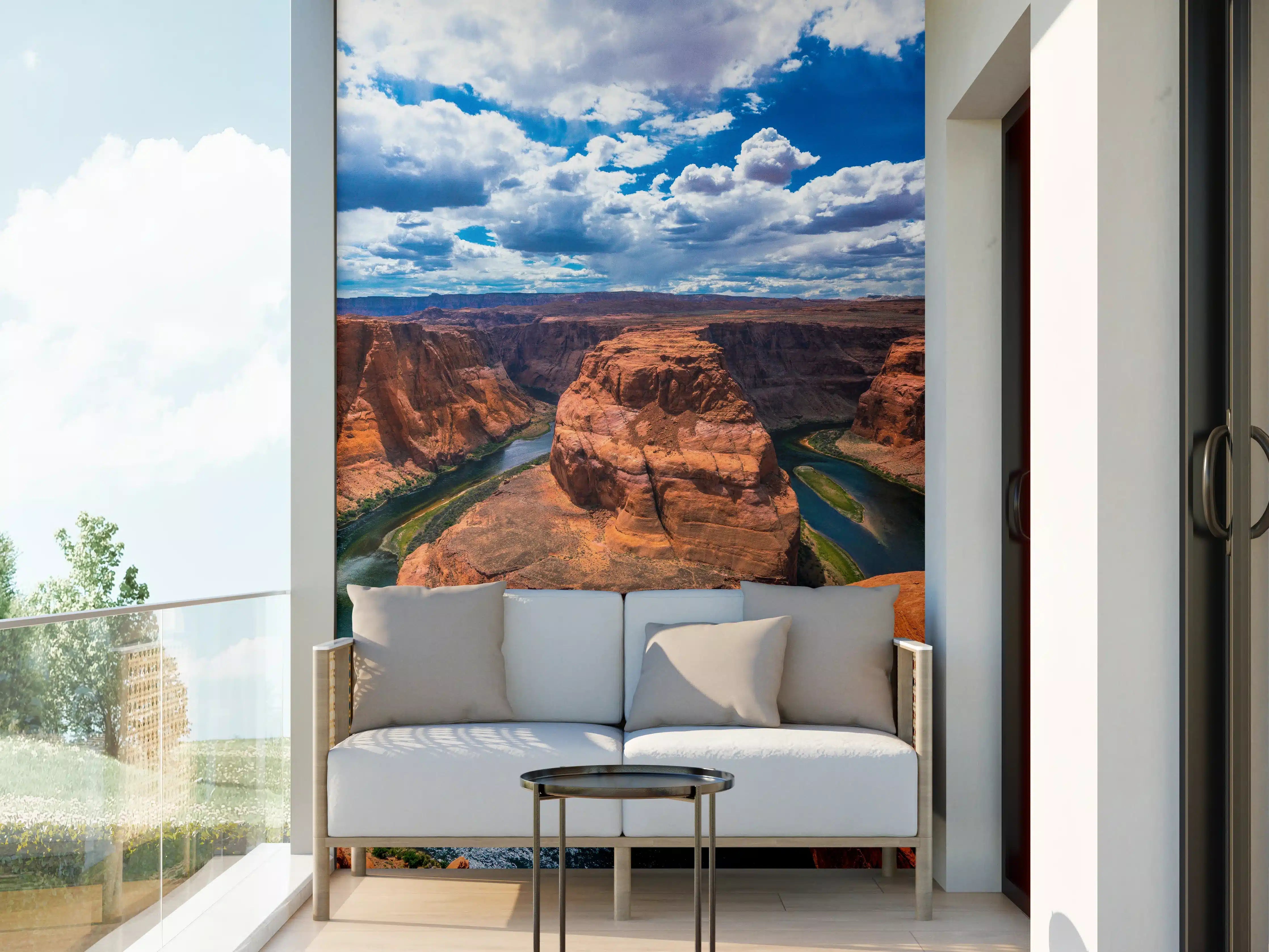 Wandverkleidung außen - Horseshoe Bend Tal in Arizona bei Tag