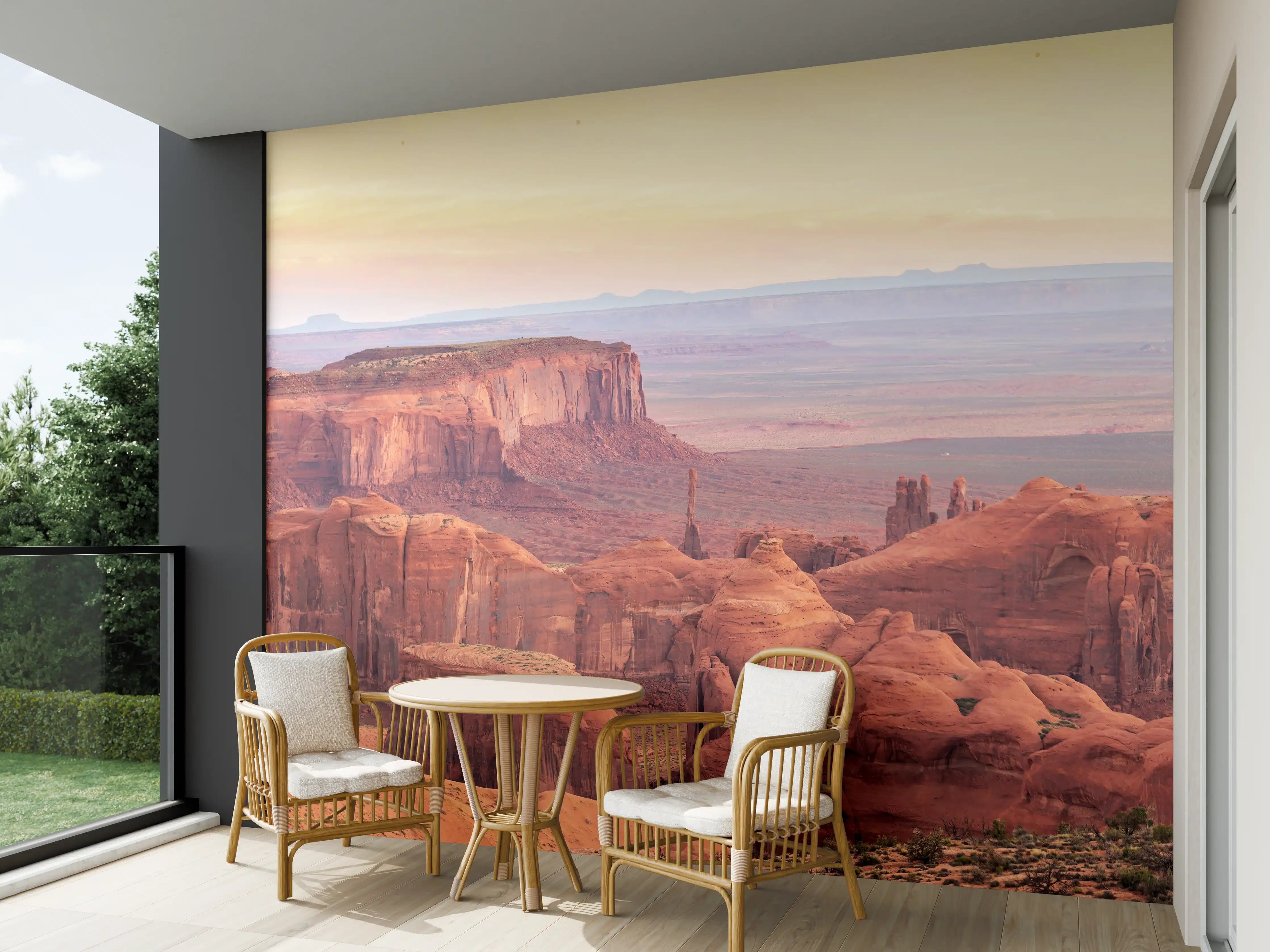 Wandverkleidung außen - Hunts Mesa Schlucht in Arizona