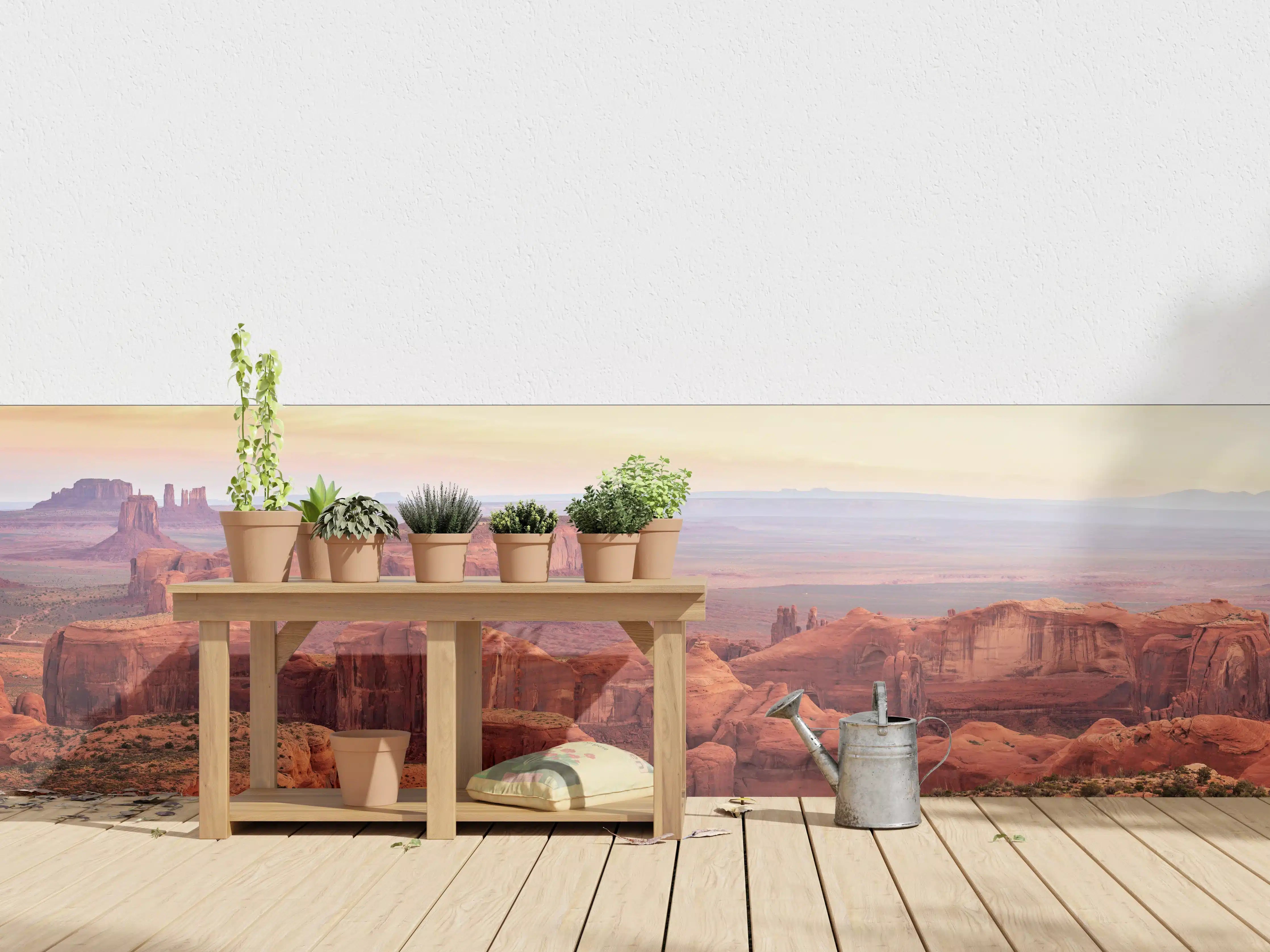 Wandverkleidung außen - Hunts Mesa Schlucht in Arizona