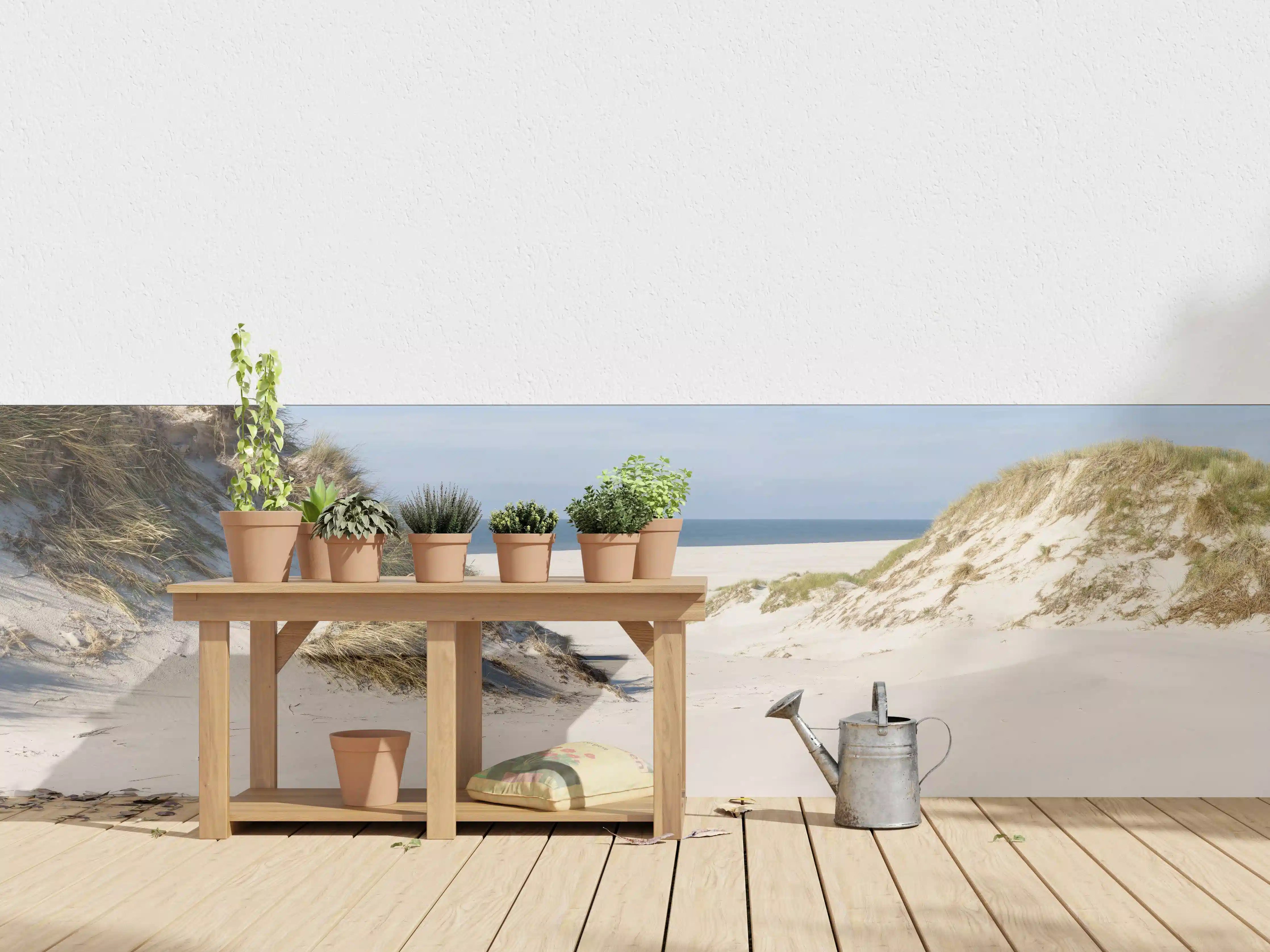Wandverkleidung außen - Idyllische Sanddüne am Meer