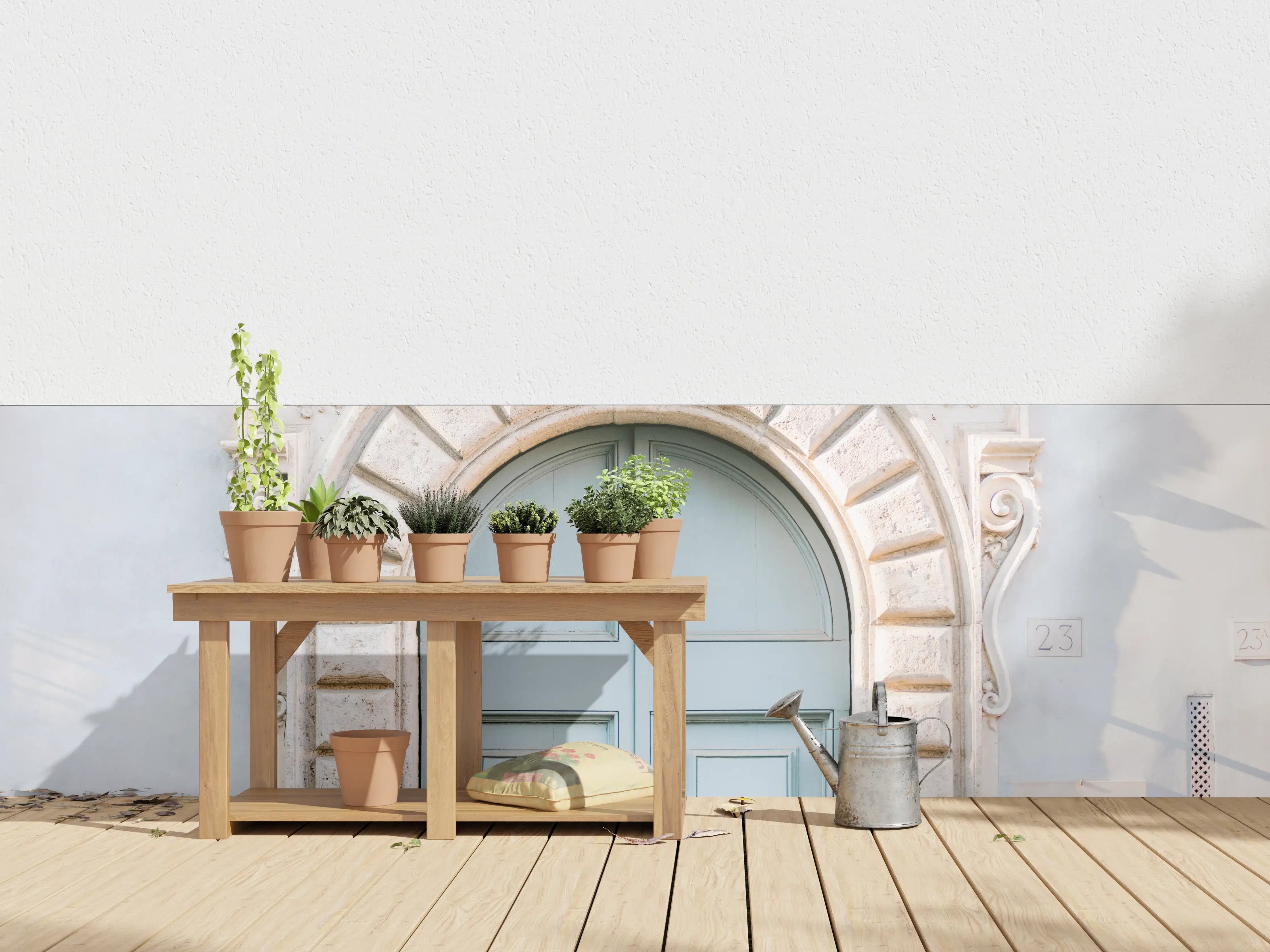 Wandverkleidung außen - Italienische Architektur - Tür