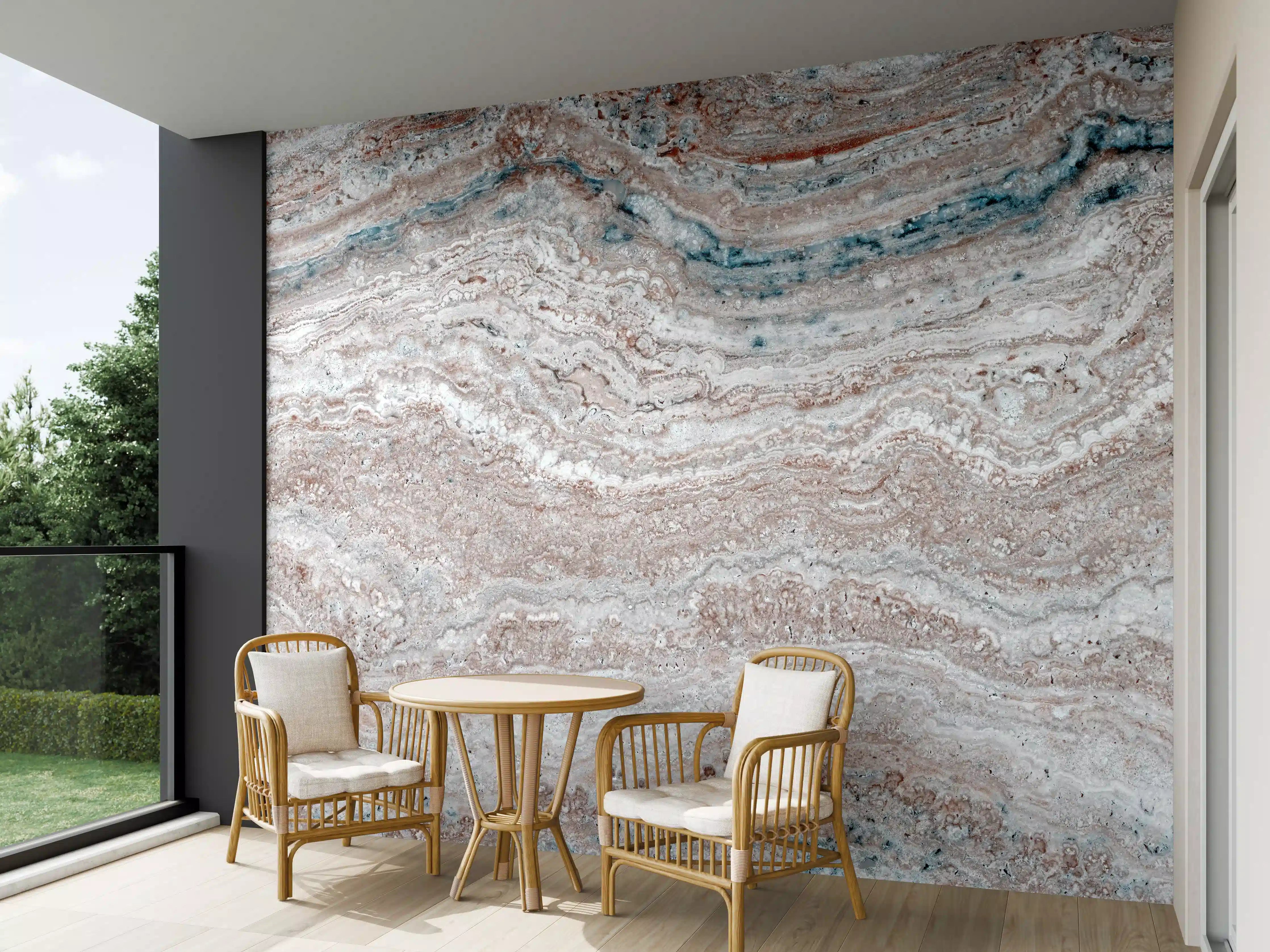 Wandverkleidung außen - Italienischer Marmortextur