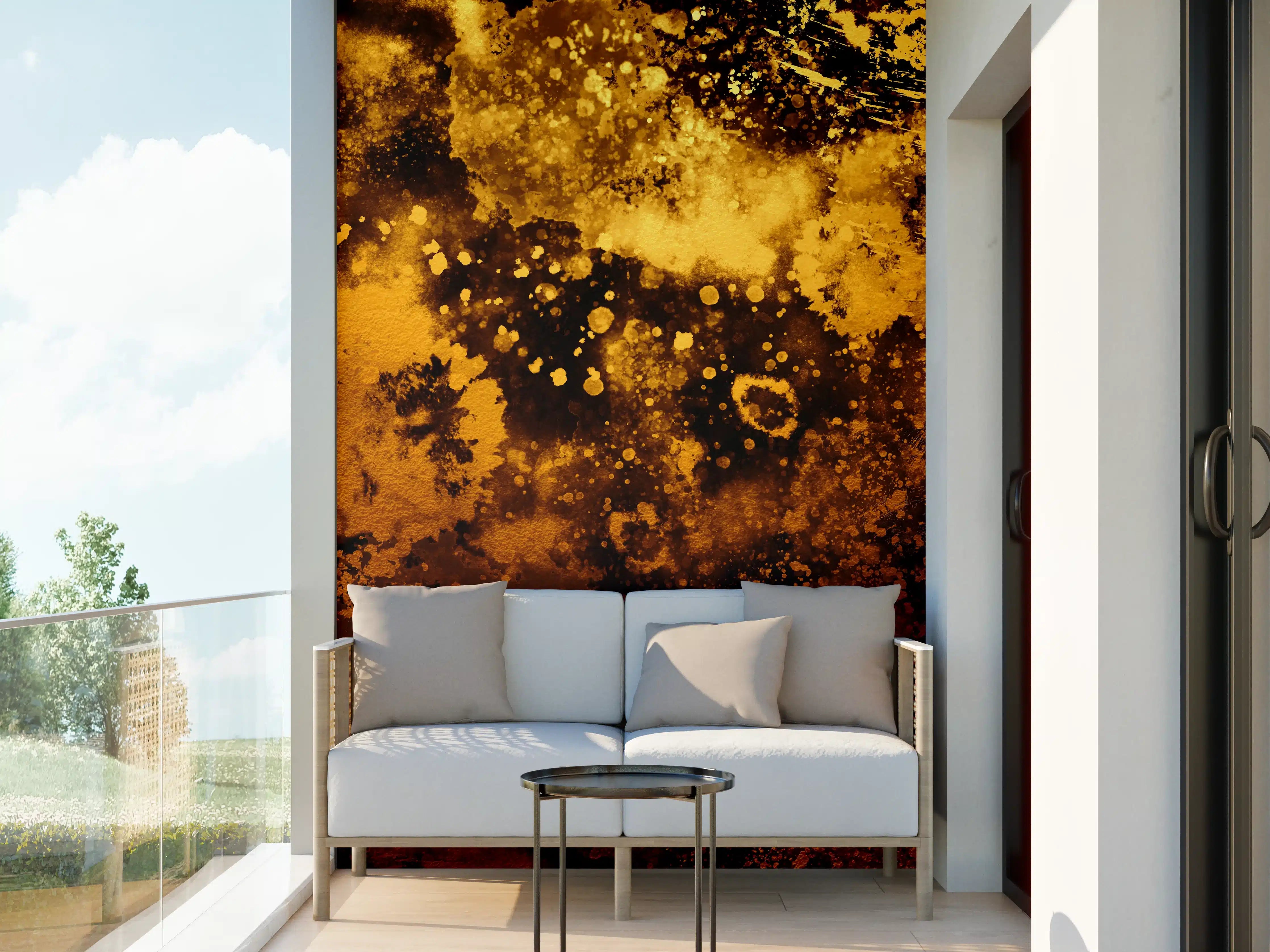 Wandverkleidung außen - Japanisches Kunstwerk - Sengoku Gold