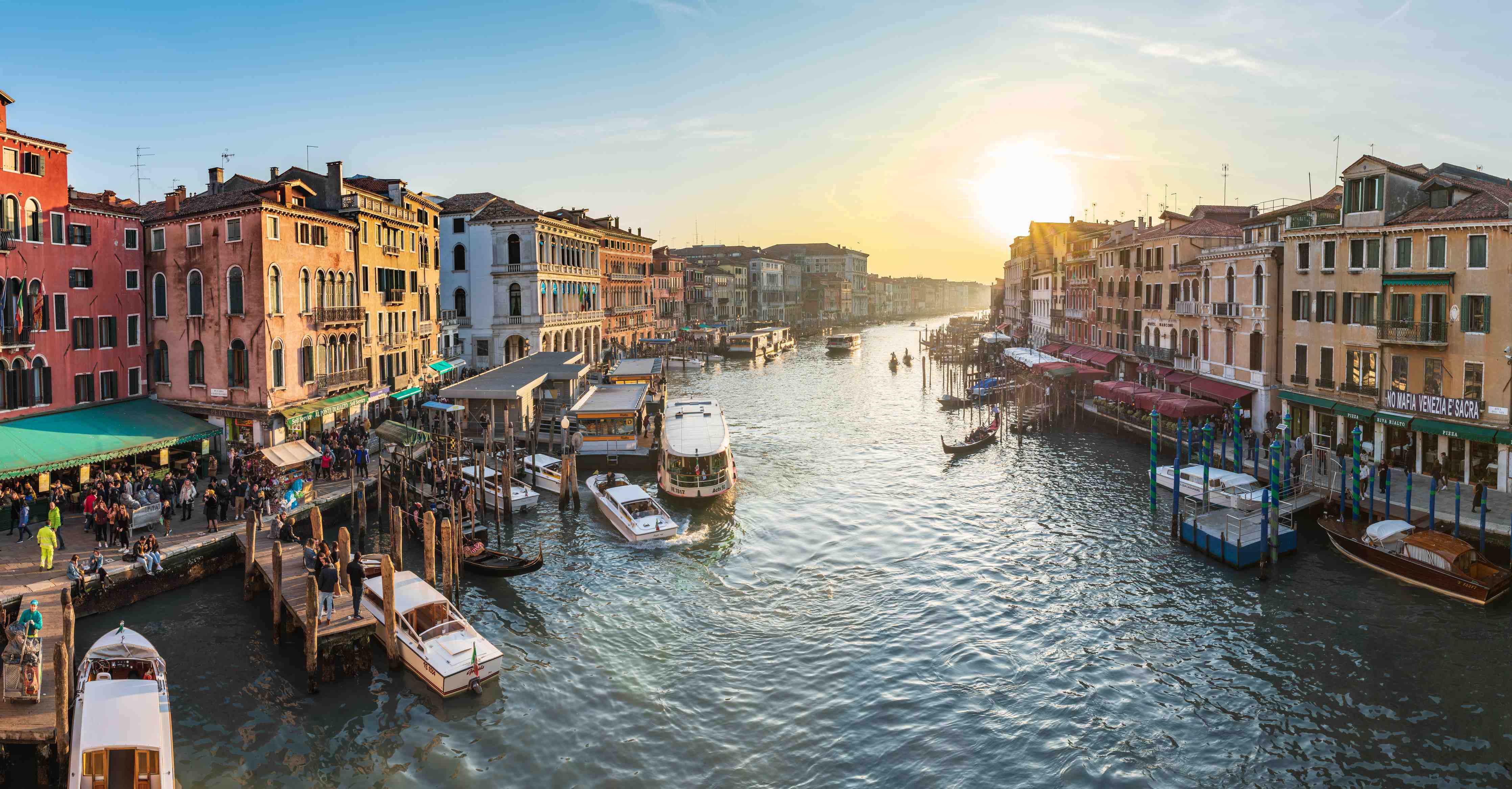 Wandverkleidung außen-Kanäle von Venedig - Italien