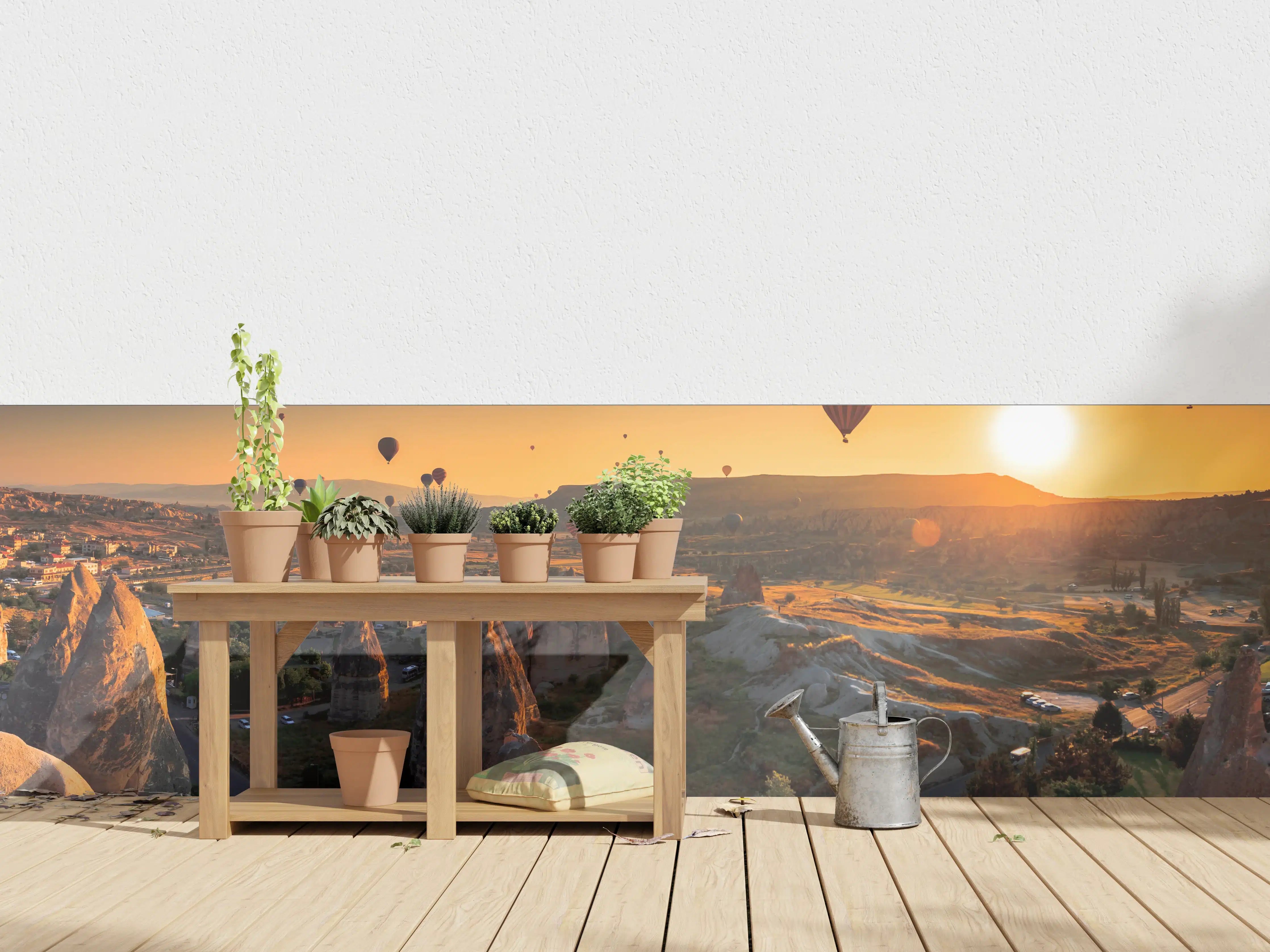 Wandverkleidung außen - Kappadokien Tal bei Sonnenaufgang