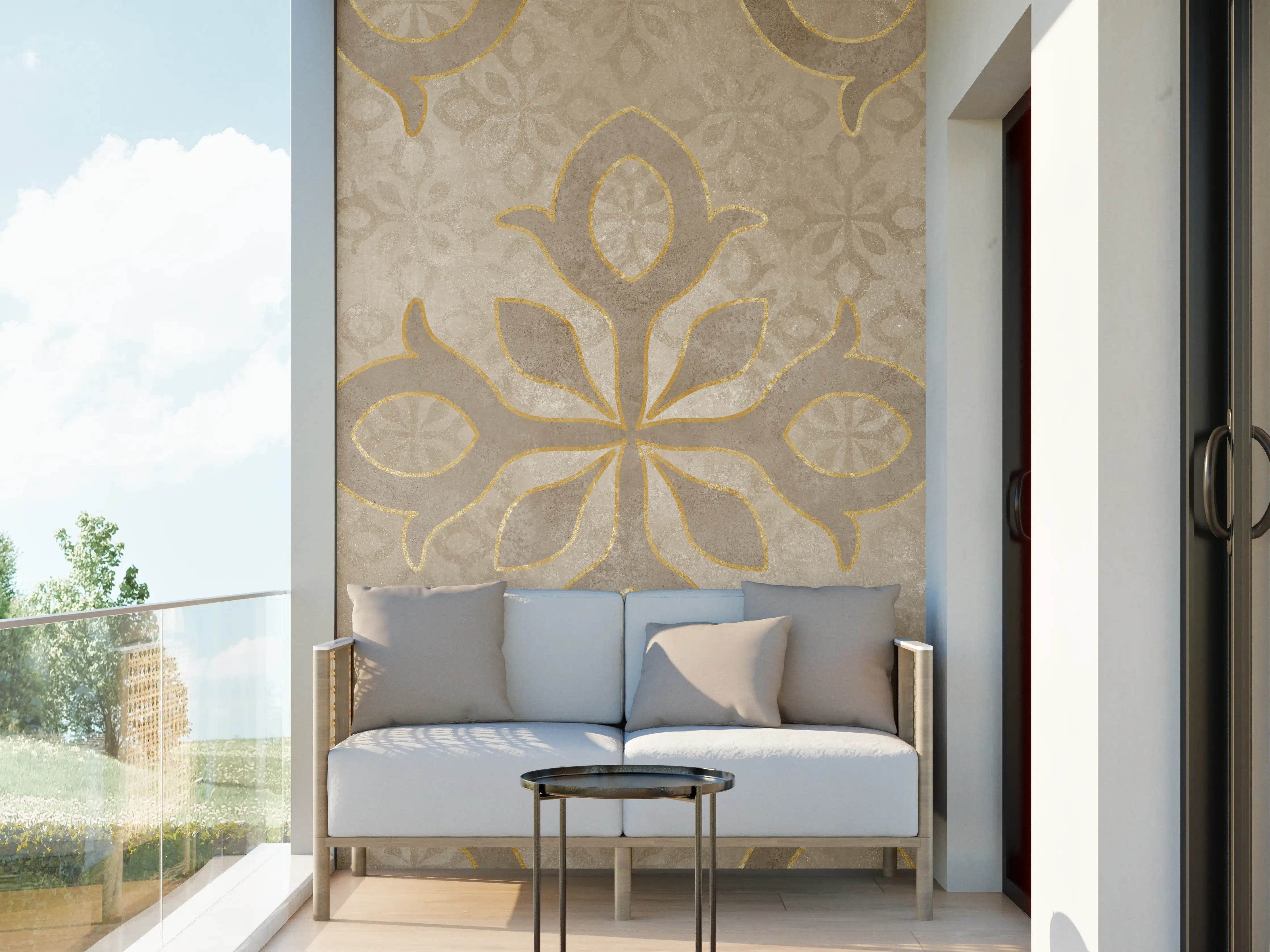 Wandverkleidung außen - Königliches Ornament Muster 